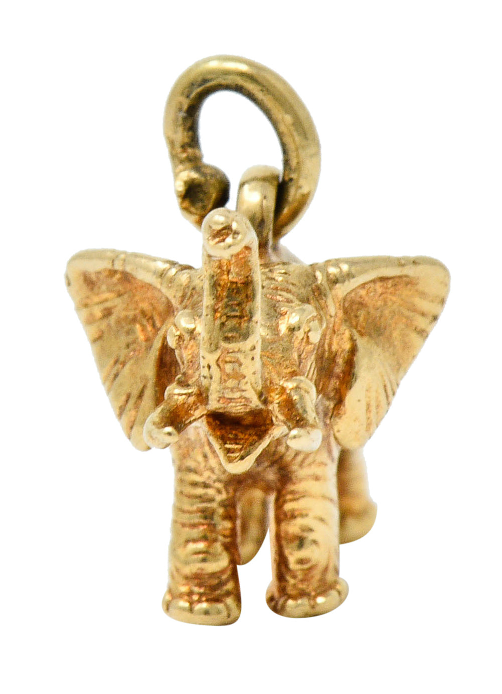 Sloan & Co. Retro 14 Karat Gold Elephant Charmcharm - Wilson's Estate Jewelry