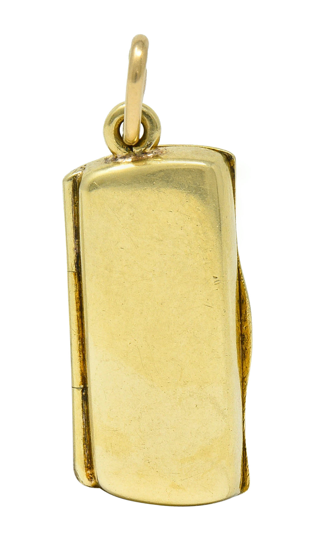 Sloan & Co. Retro 14 Karat Gold Love Is Blind Charmcharm - Wilson's Estate Jewelry