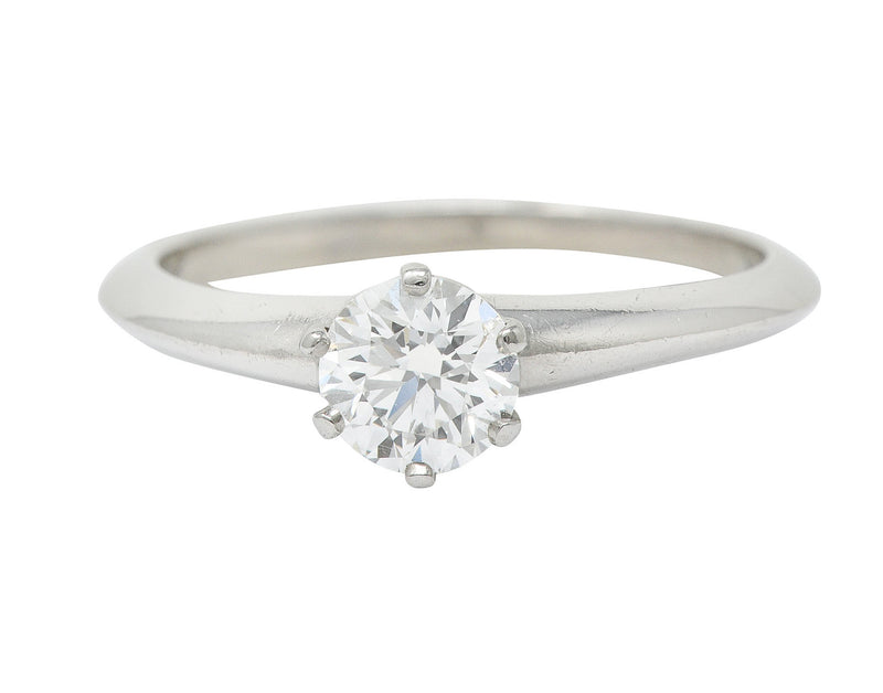Tiffany & Co. 0.60 CTW Diamond Platinum Solitaire Engagement RingRing - Wilson's Estate Jewelry