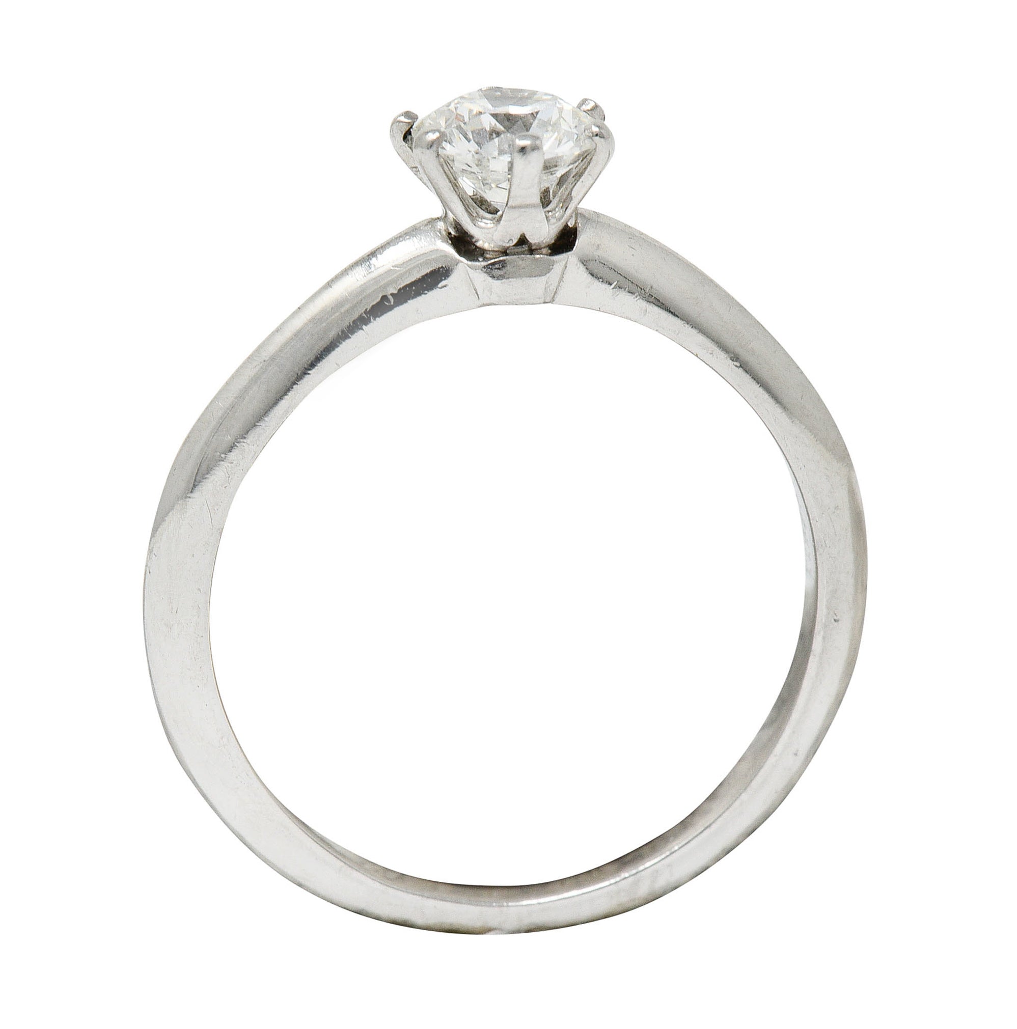 Tiffany & Co. 0.60 CTW Diamond Platinum Solitaire Engagement RingRing - Wilson's Estate Jewelry