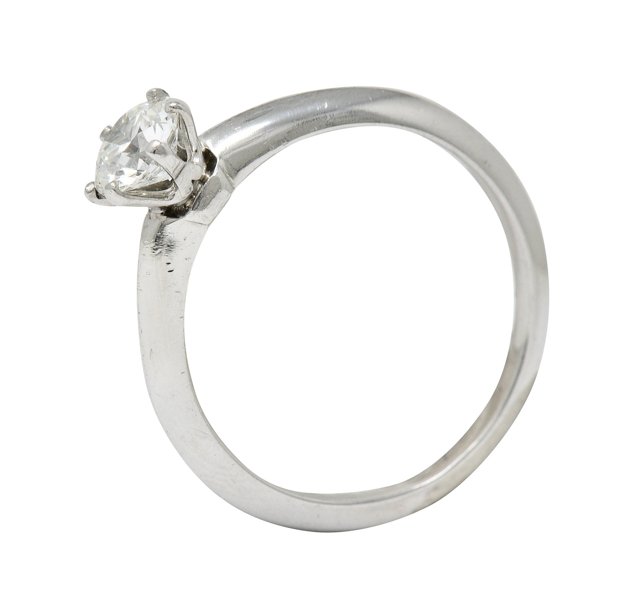 Tiffany & Co. 0.60 CTW Diamond Platinum Solitaire Engagement RingRing - Wilson's Estate Jewelry