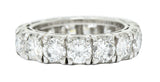 Contemporary 3.45 CTW Diamond Platinum Eternity Band RingRing - Wilson's Estate Jewelry