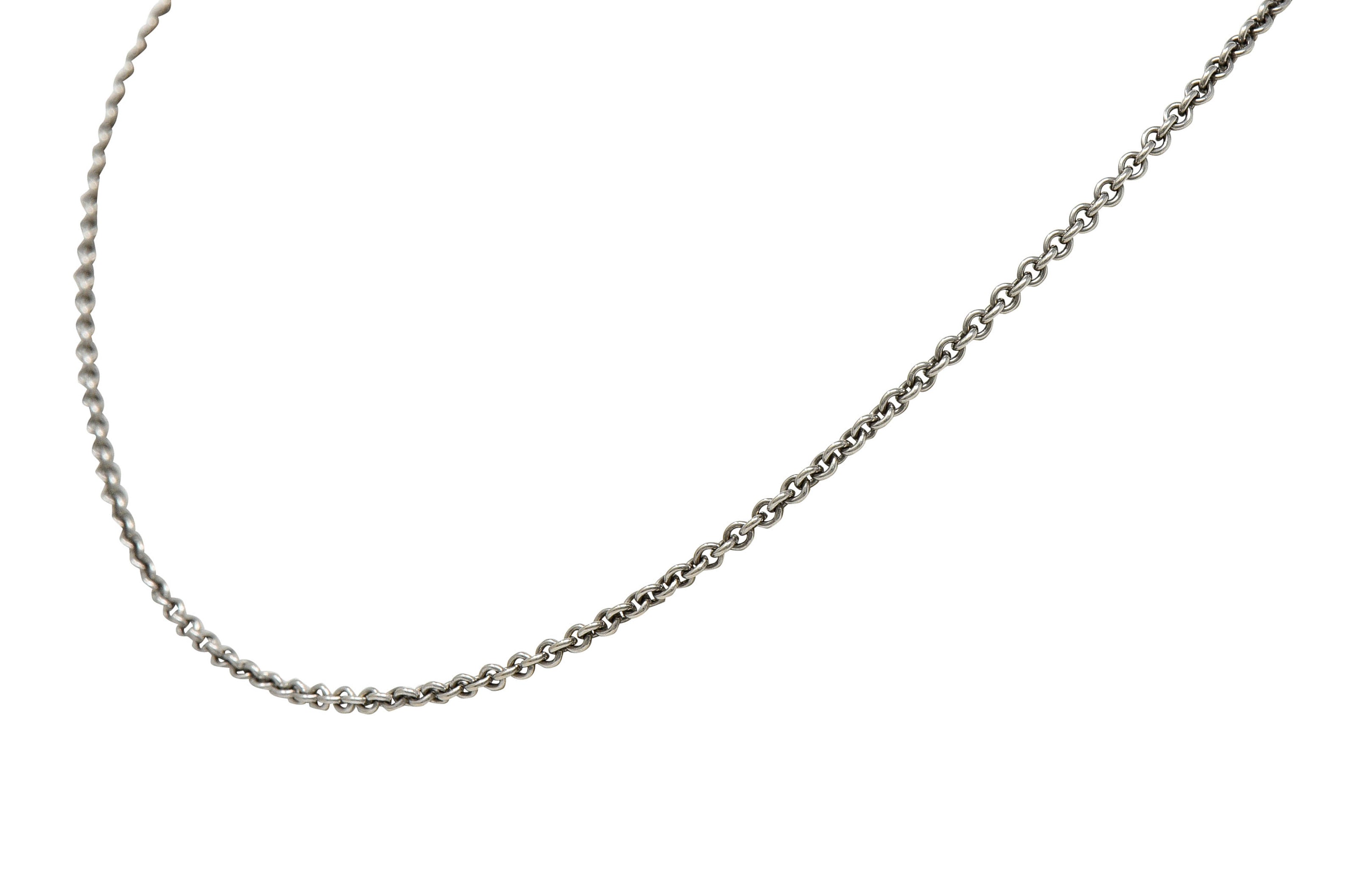 Cartier French 18 Karat White Gold Classic Cable Chain NecklaceNecklace - Wilson's Estate Jewelry