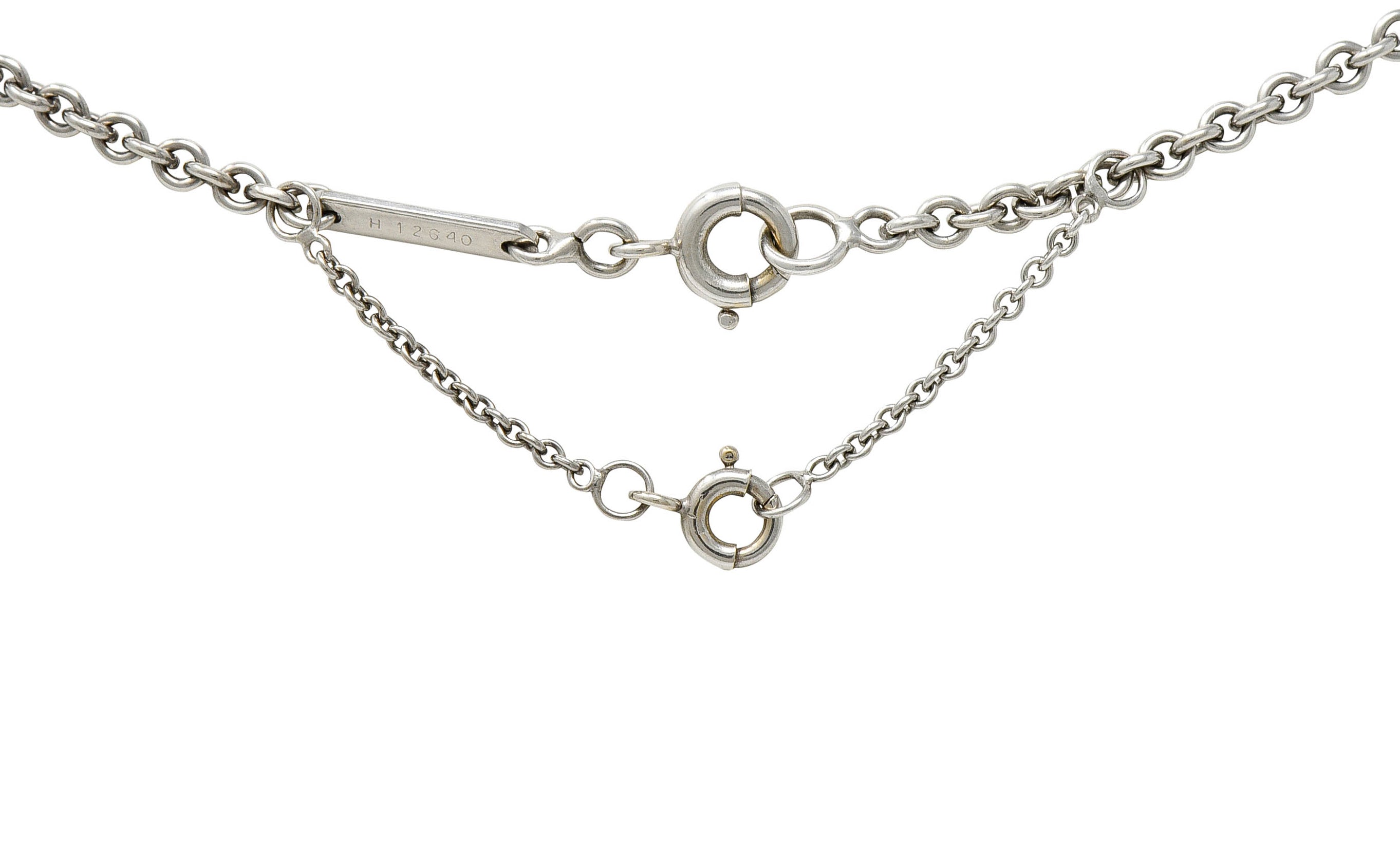 Cartier French 18 Karat White Gold Classic Cable Chain NecklaceNecklace - Wilson's Estate Jewelry