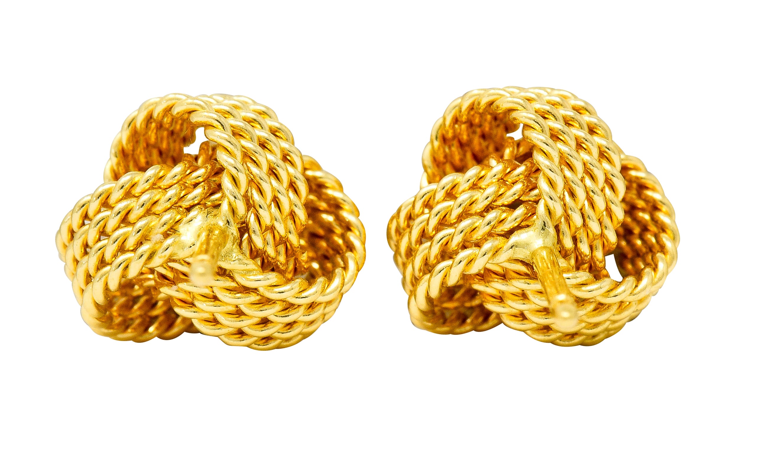 Tiffany & Co. 18 Karat Gold Tiffany Twist Knot Stud Earrings - Wilson's Estate Jewelry