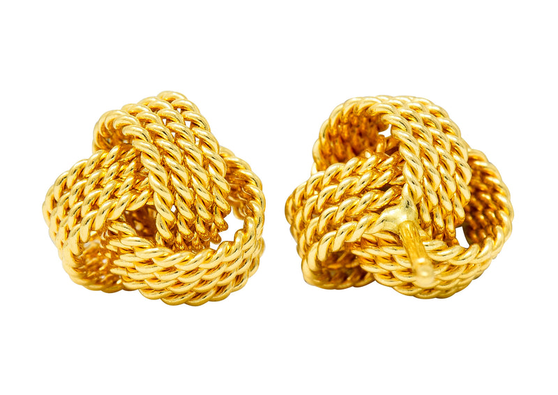 Tiffany & Co. 18 Karat Gold Tiffany Twist Knot Stud Earrings - Wilson's Estate Jewelry