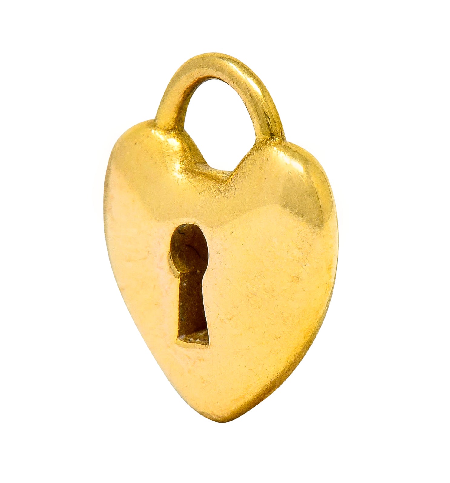 Tiffany & Co. Contemporary 18 Karat Gold Heart Padlock Tiffany Hearts Charm - Wilson's Estate Jewelry