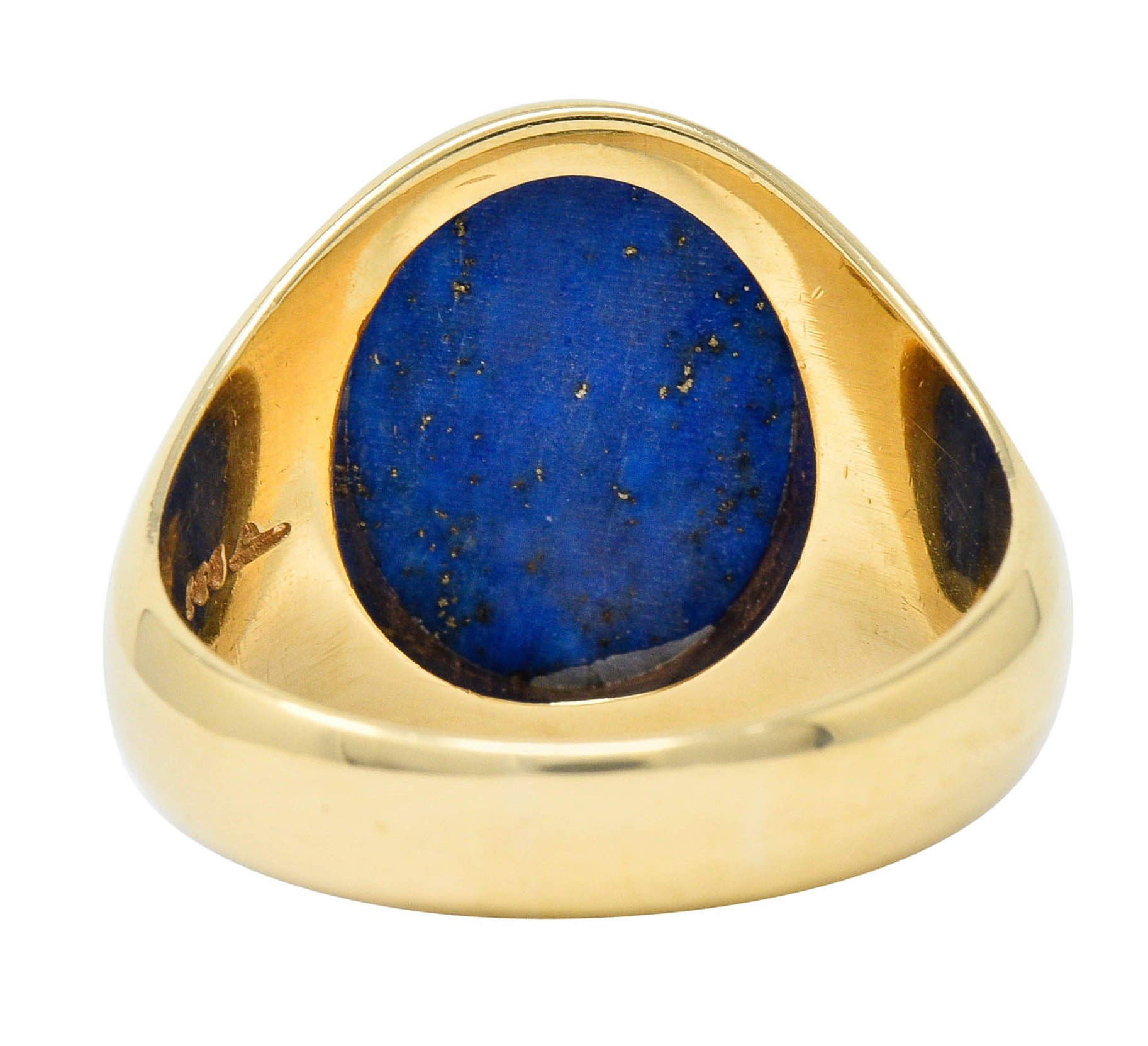 1950's Larter & Sons Lapis Lazuli 14 Karat Gold Men's Signet RingRing - Wilson's Estate Jewelry