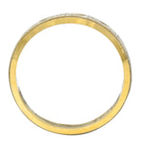 1990's Platinum 14 Karat Gold Unisex Scrolling Vintage Band Ring Wilson's Estate Jewelry