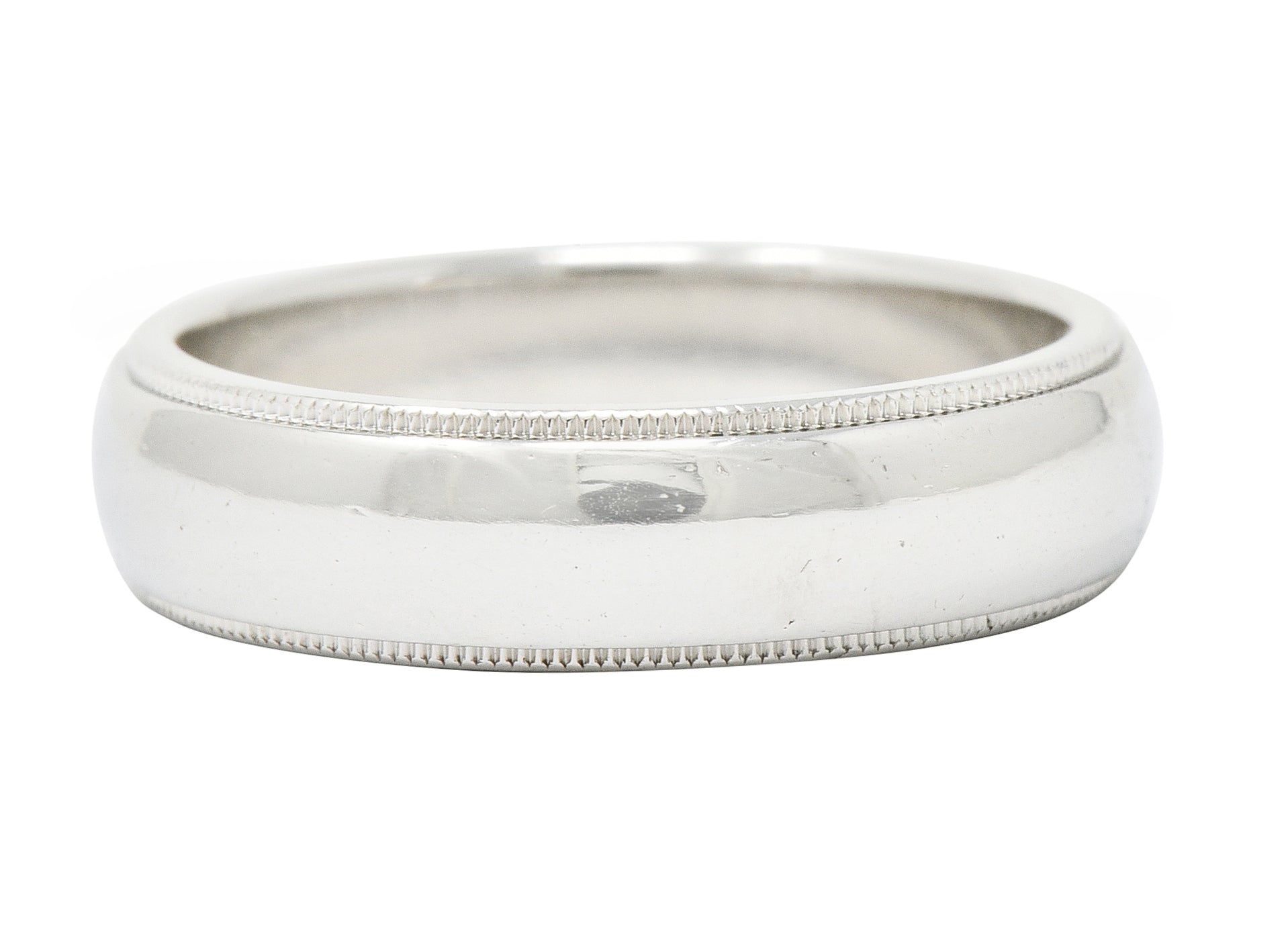 Tiffany & Co. Contemporary Platinum 6MM Men's Wedding Band Ring - Wilson's Estate Jewelry