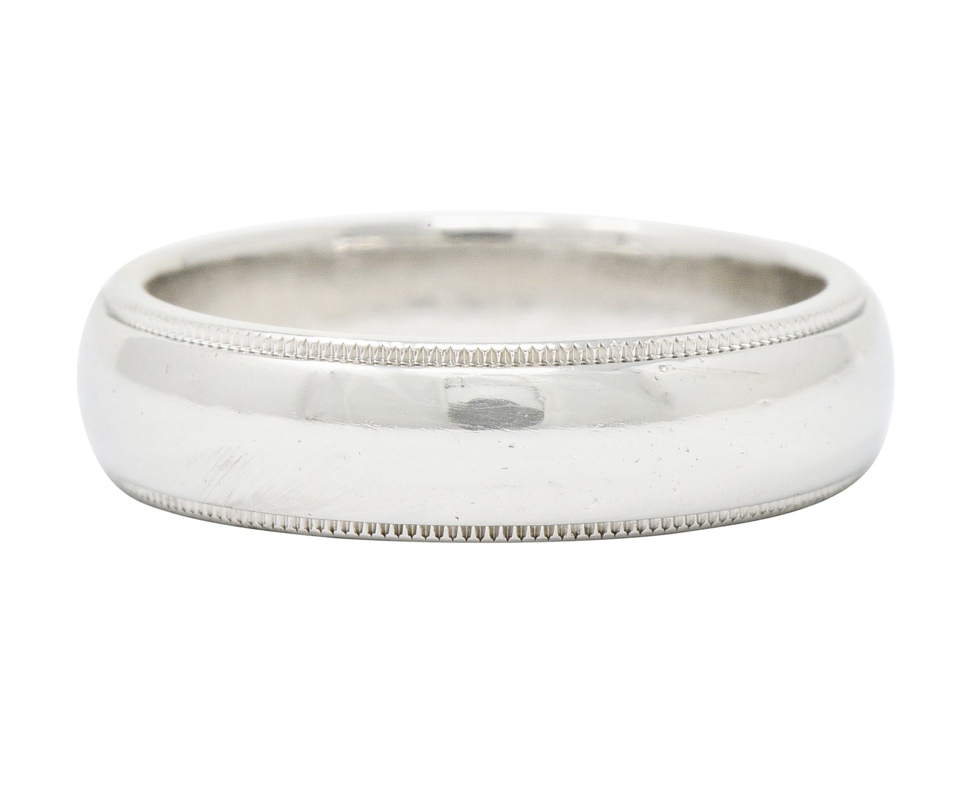 Tiffany & Co. Contemporary Platinum 6MM Men's Wedding Band Ring - Wilson's Estate Jewelry