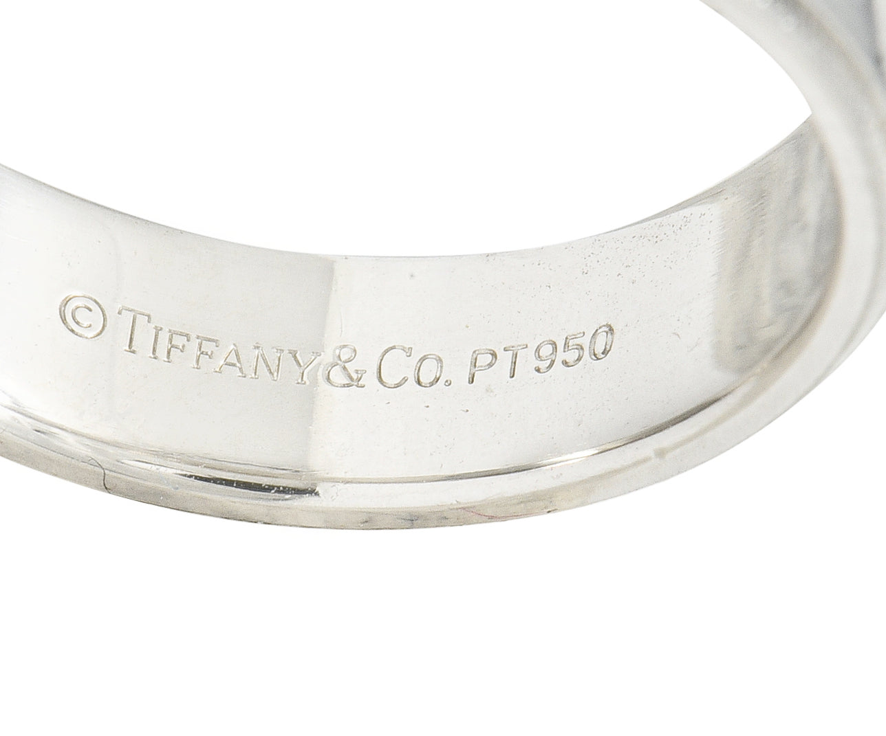 Tiffany & Co. Contemporary Platinum 6MM Men's Wedding Band Ring - Wilson's Estate Jewelry