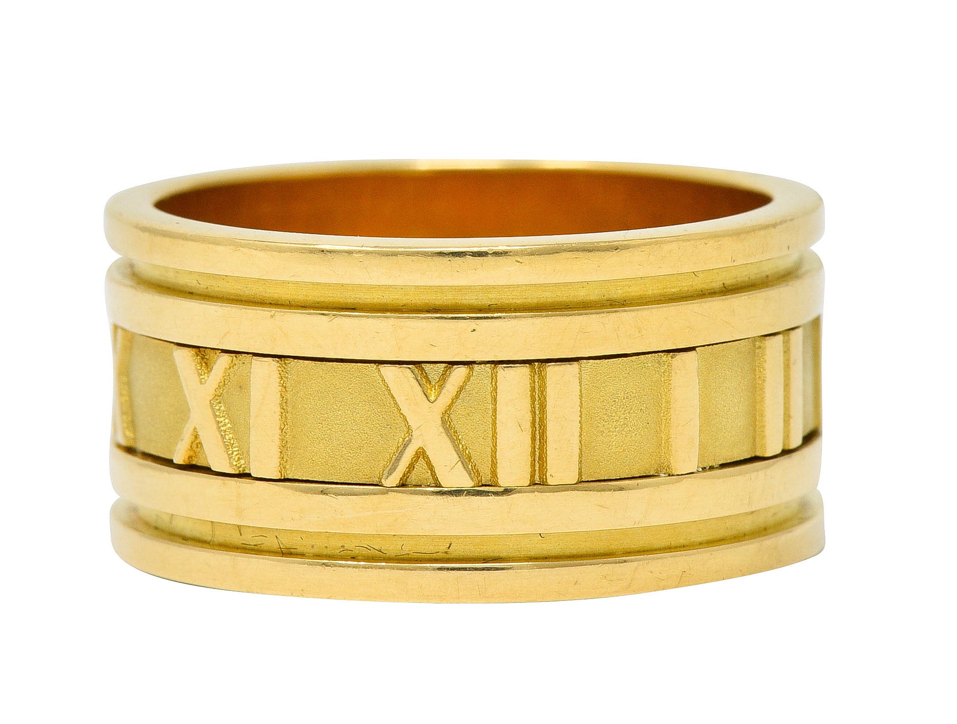 1995 Tiffany & Co. 18 Karat Gold Unisex 12MM Atlas Band RingRing - Wilson's Estate Jewelry