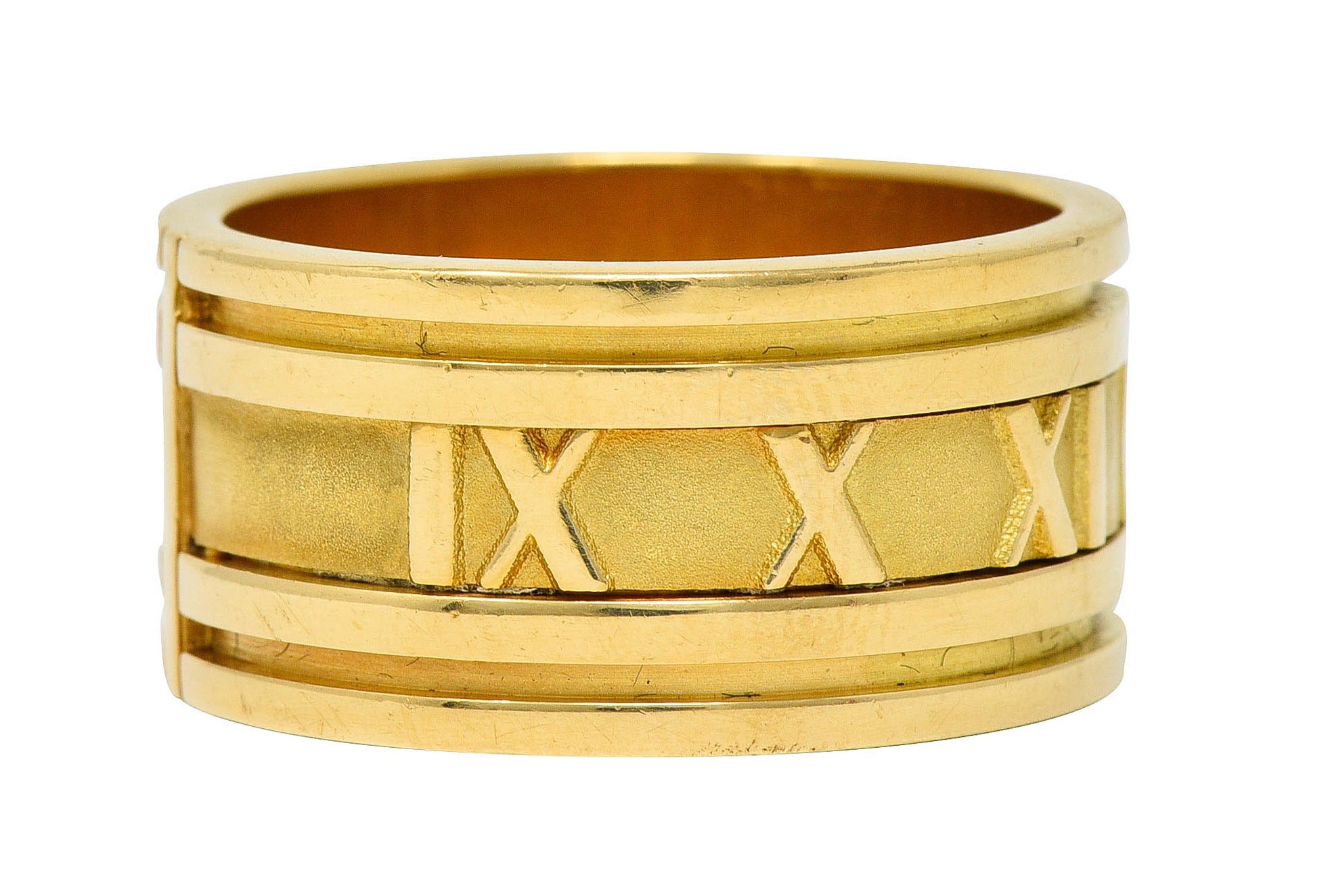 1995 Tiffany & Co. 18 Karat Gold Unisex 12MM Atlas Band RingRing - Wilson's Estate Jewelry