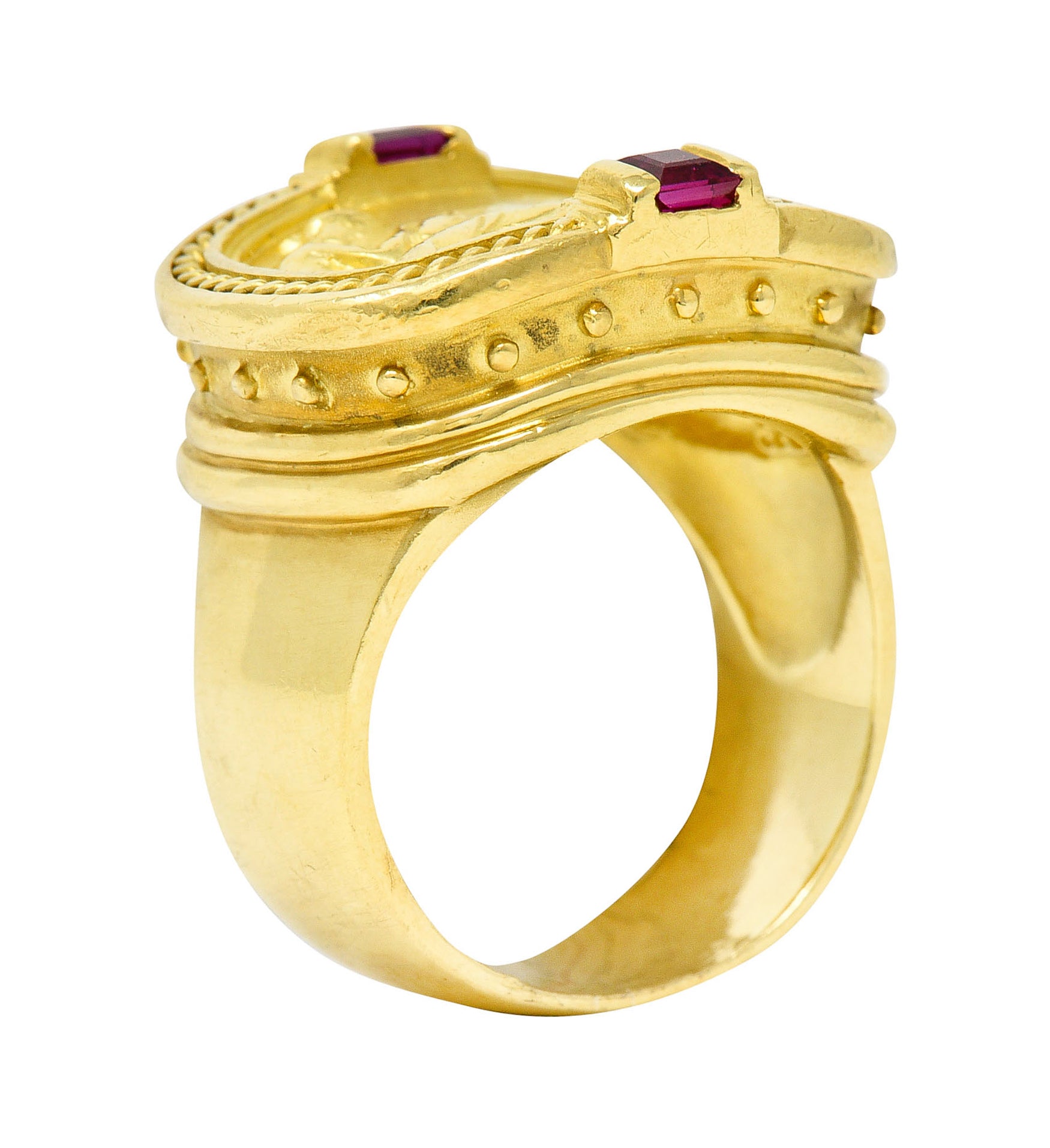SeidenGang Ruby 18 Karat Yellow Gold Cupid Venus Classic RingRing - Wilson's Estate Jewelry