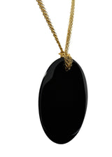 Elsa Peretti Tiffany & Co. Black Nephrite Jade 18 Karat Gold Touchstone Pendant NecklaceNecklace - Wilson's Estate Jewelry