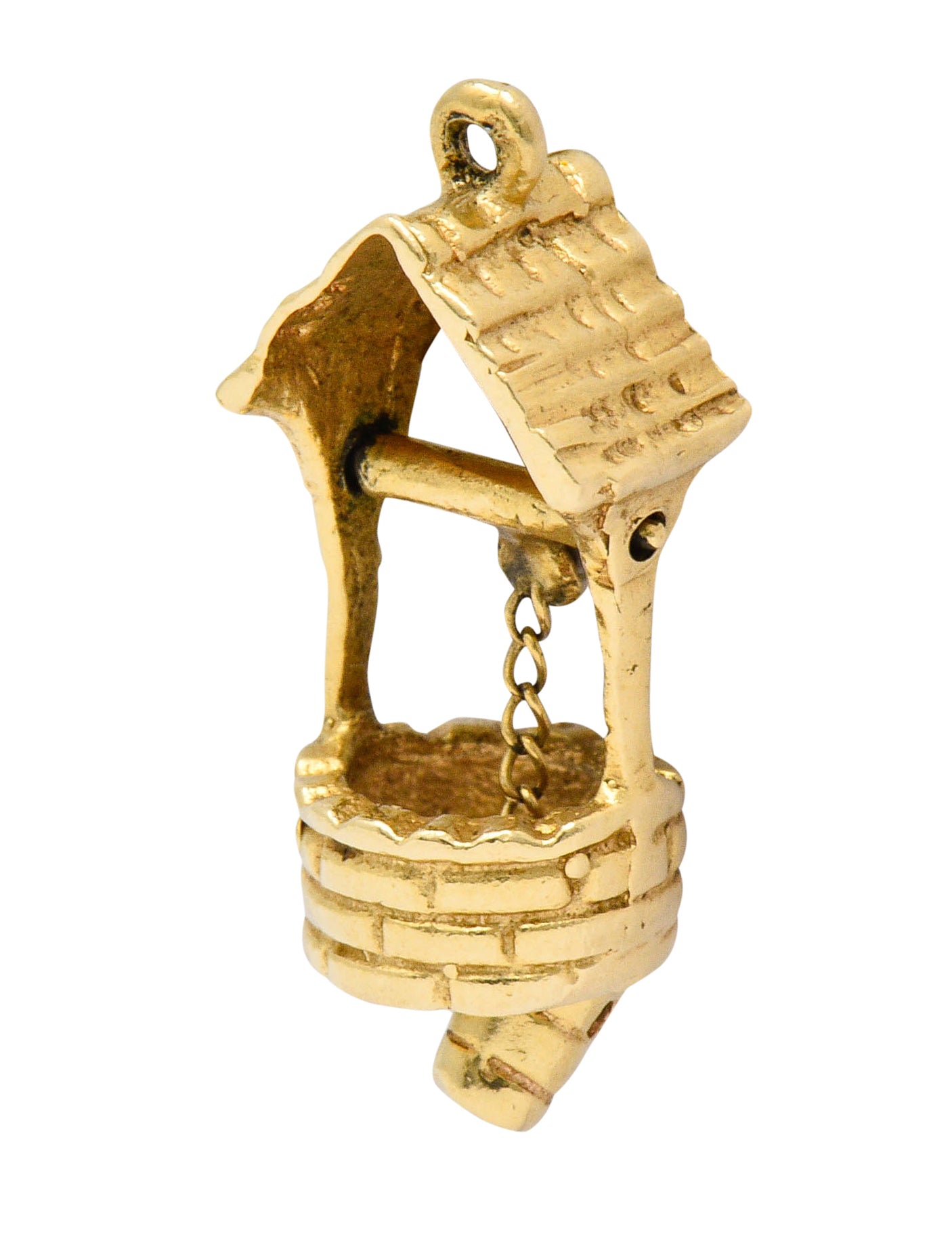 Vintage 14 Karat Gold Wishing Well Charmcharm - Wilson's Estate Jewelry