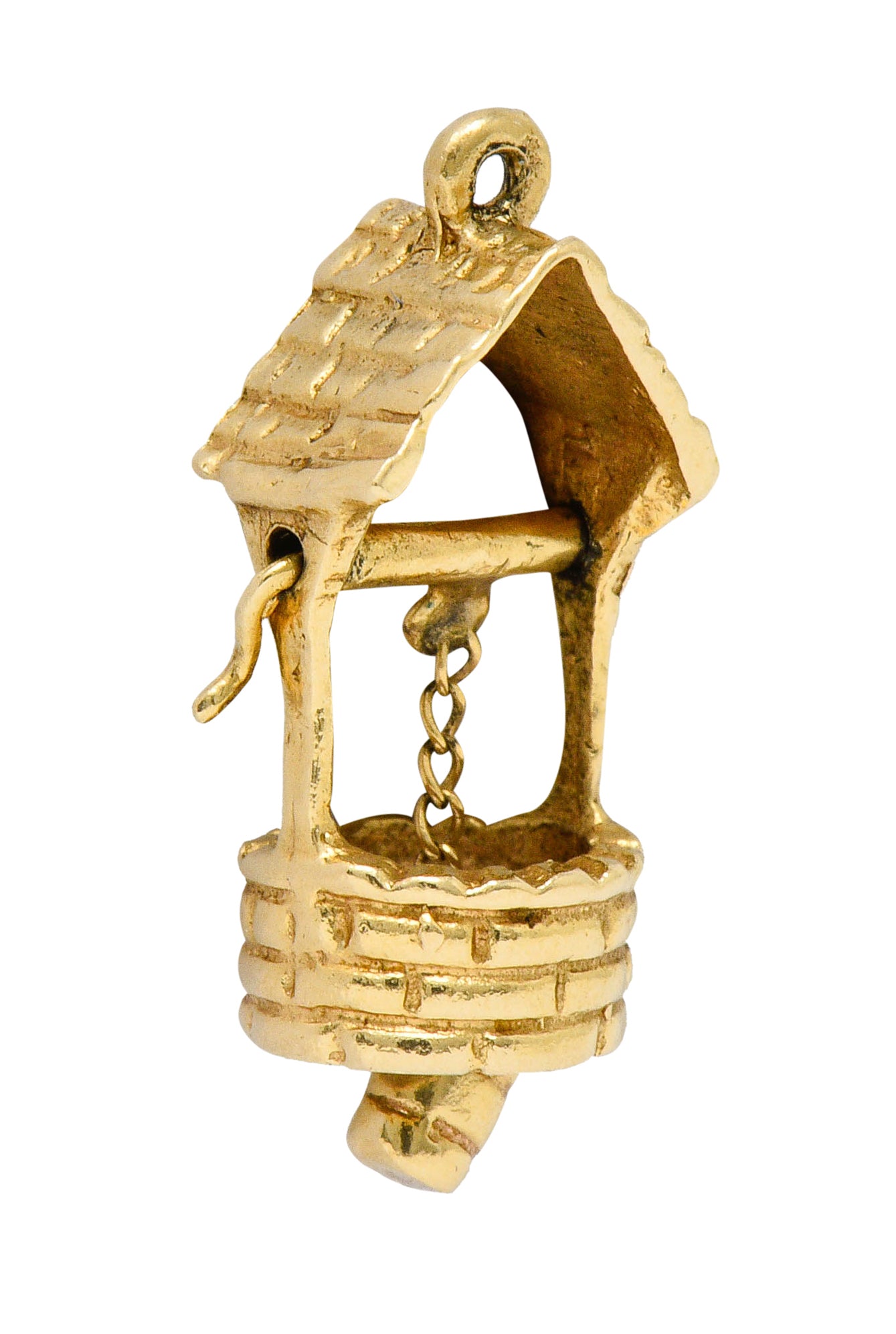 Vintage 14 Karat Gold Wishing Well Charmcharm - Wilson's Estate Jewelry