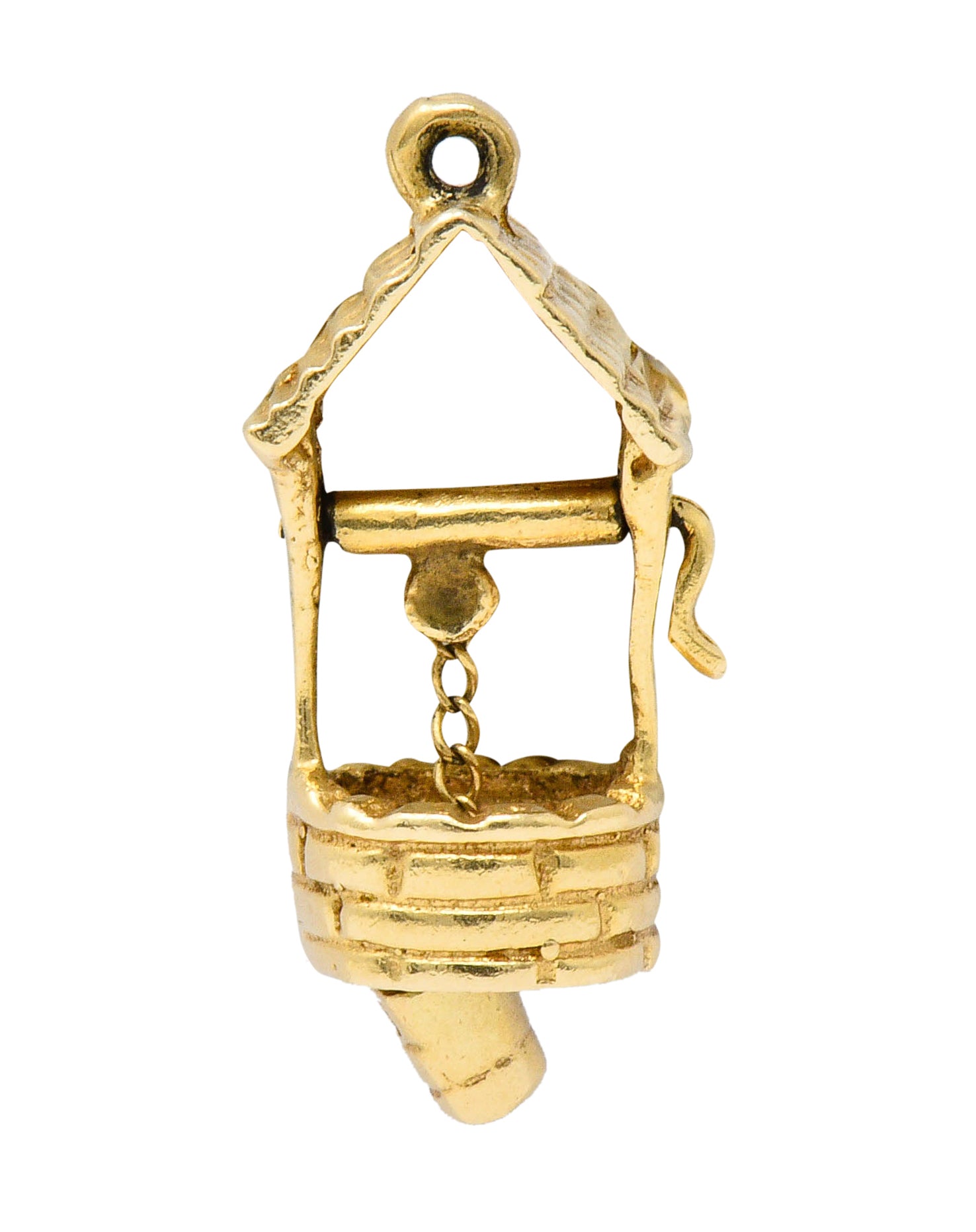 Vintage 14 Karat Gold Wishing Well Charmcharm - Wilson's Estate Jewelry