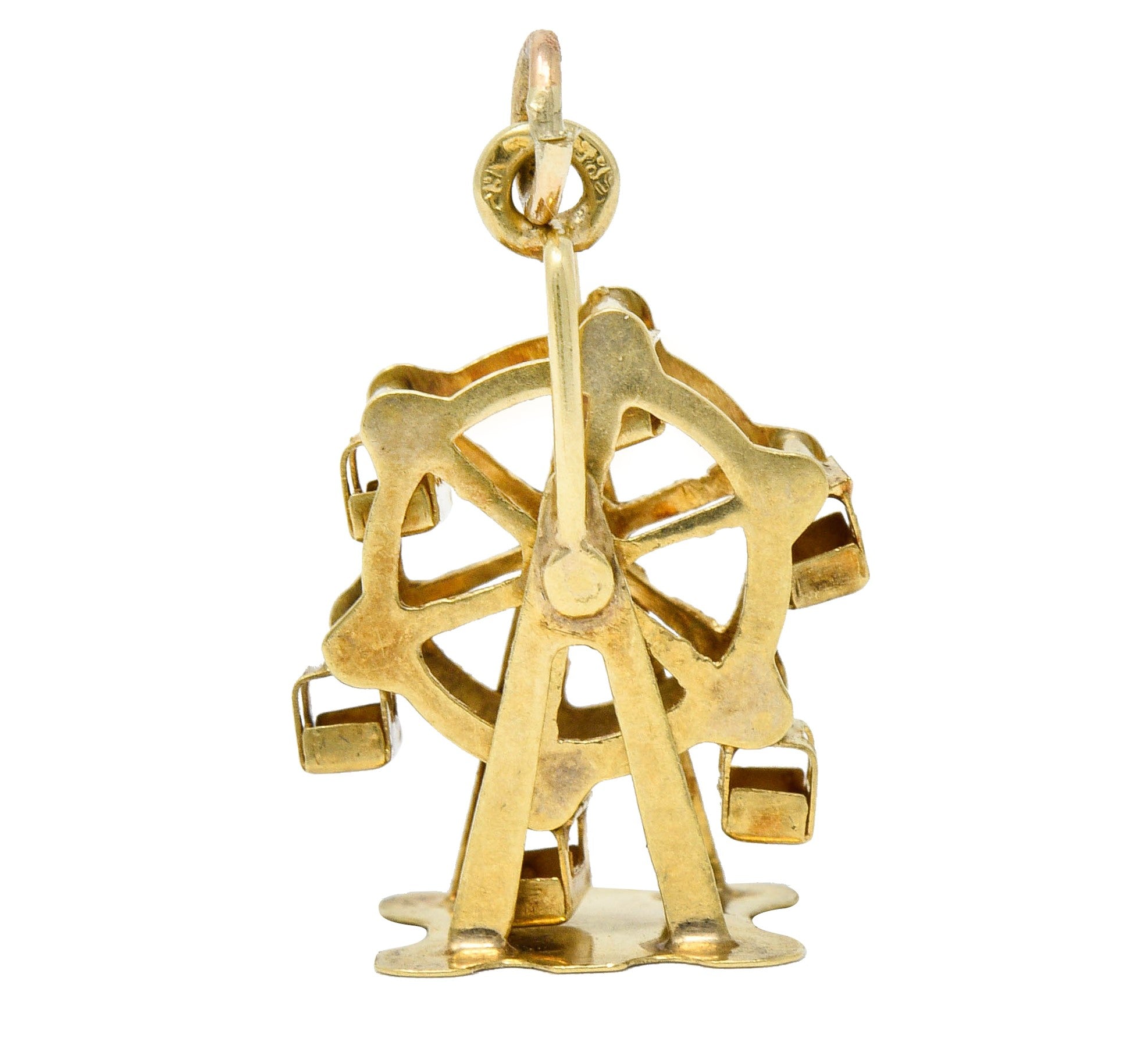 Austrian 14 Karat Gold Ferris Wheel Charm Circa 1920scharm - Wilson's Estate Jewelry