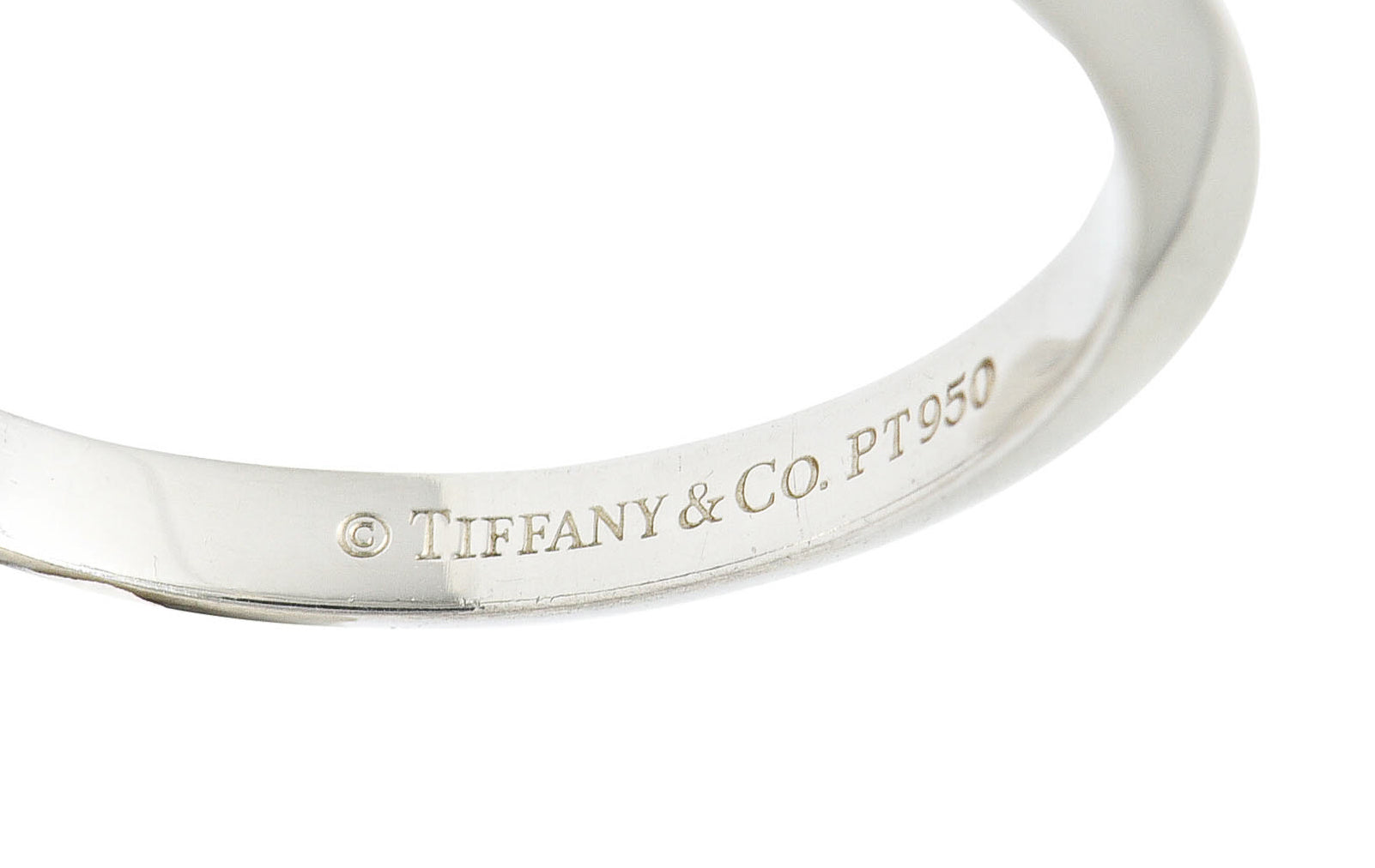 Tiffany & Co. Platinum Knife Edge Wedding Band RingRing - Wilson's Estate Jewelry