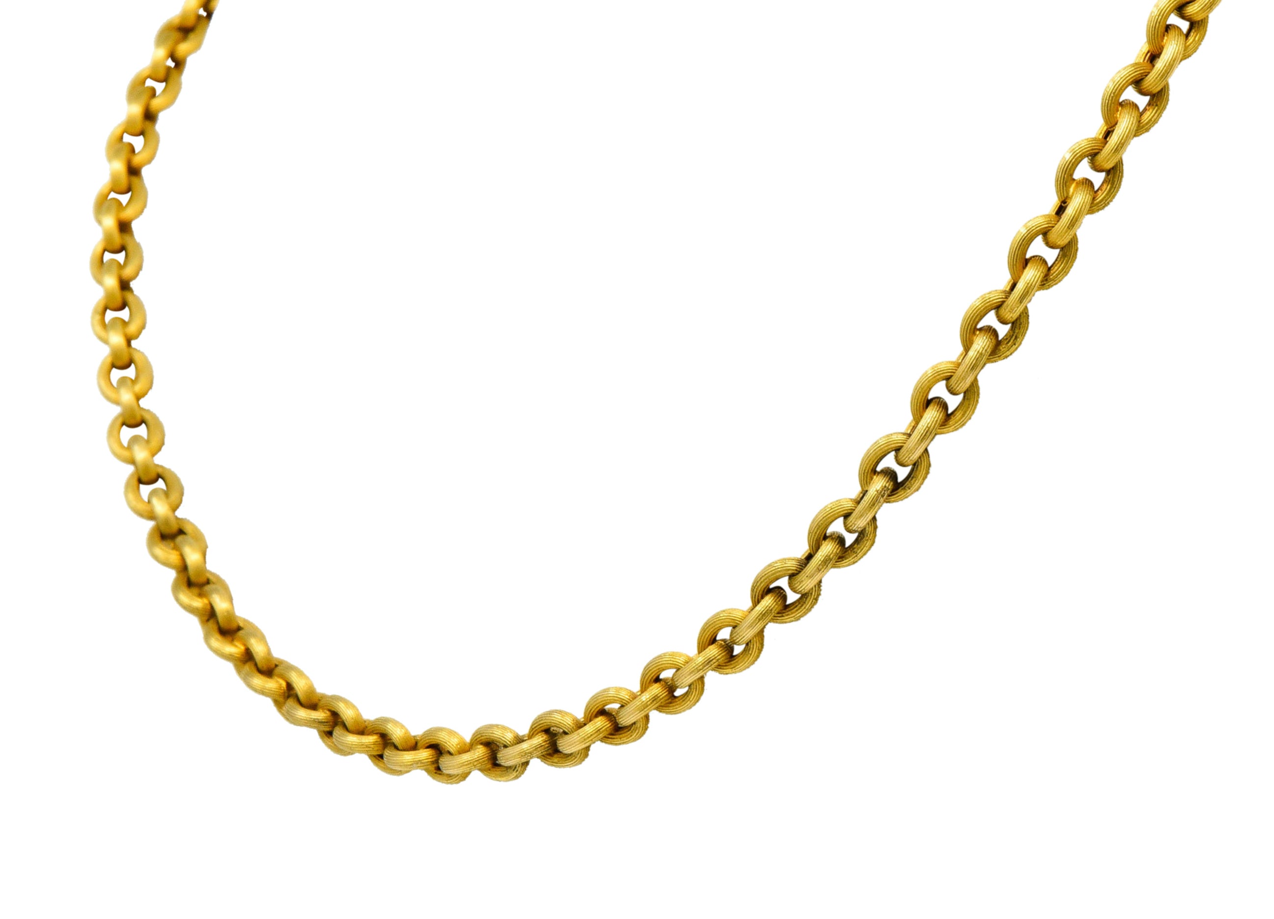Victorian 18 Karat Gold 19 Inch Cable Chain NecklaceNecklace - Wilson's Estate Jewelry