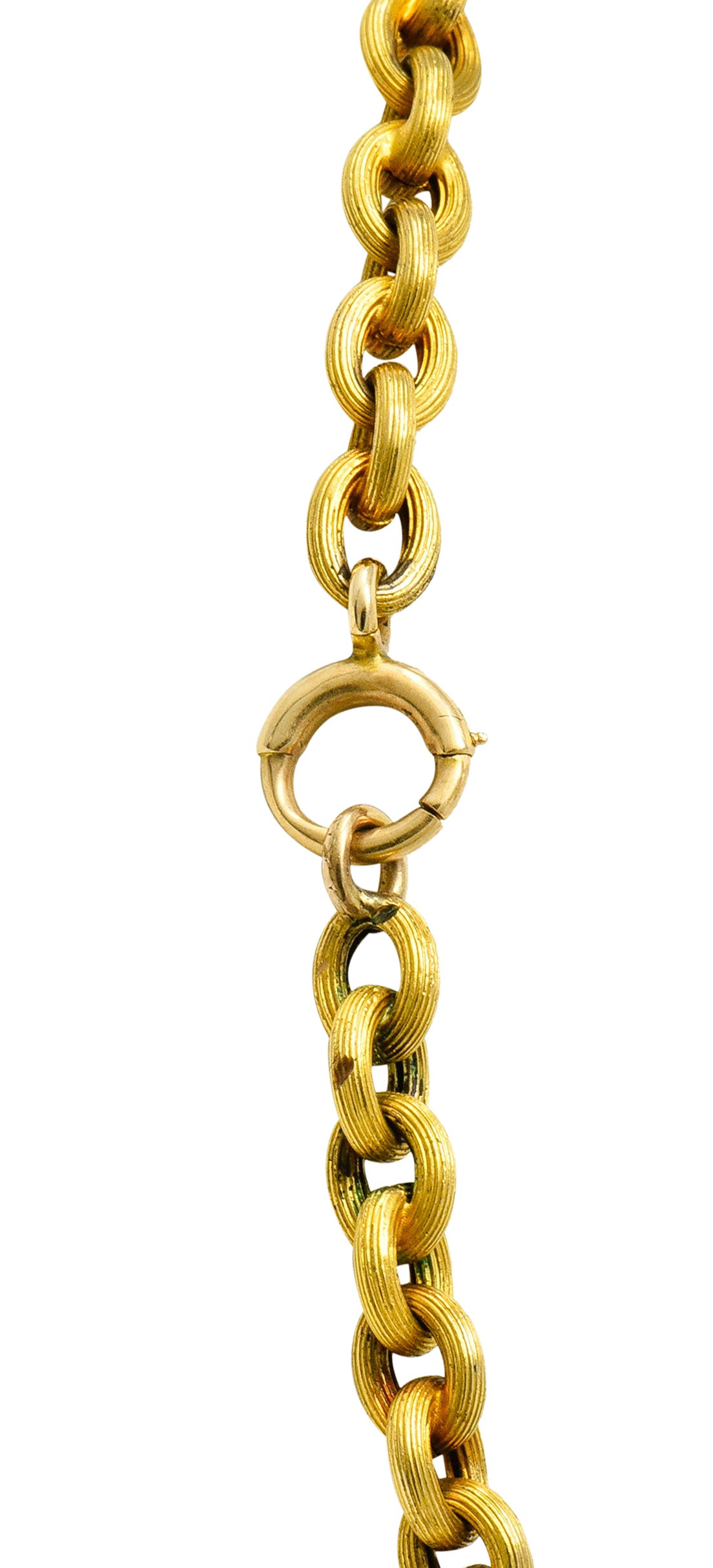 Victorian 18 Karat Gold 19 Inch Cable Chain NecklaceNecklace - Wilson's Estate Jewelry