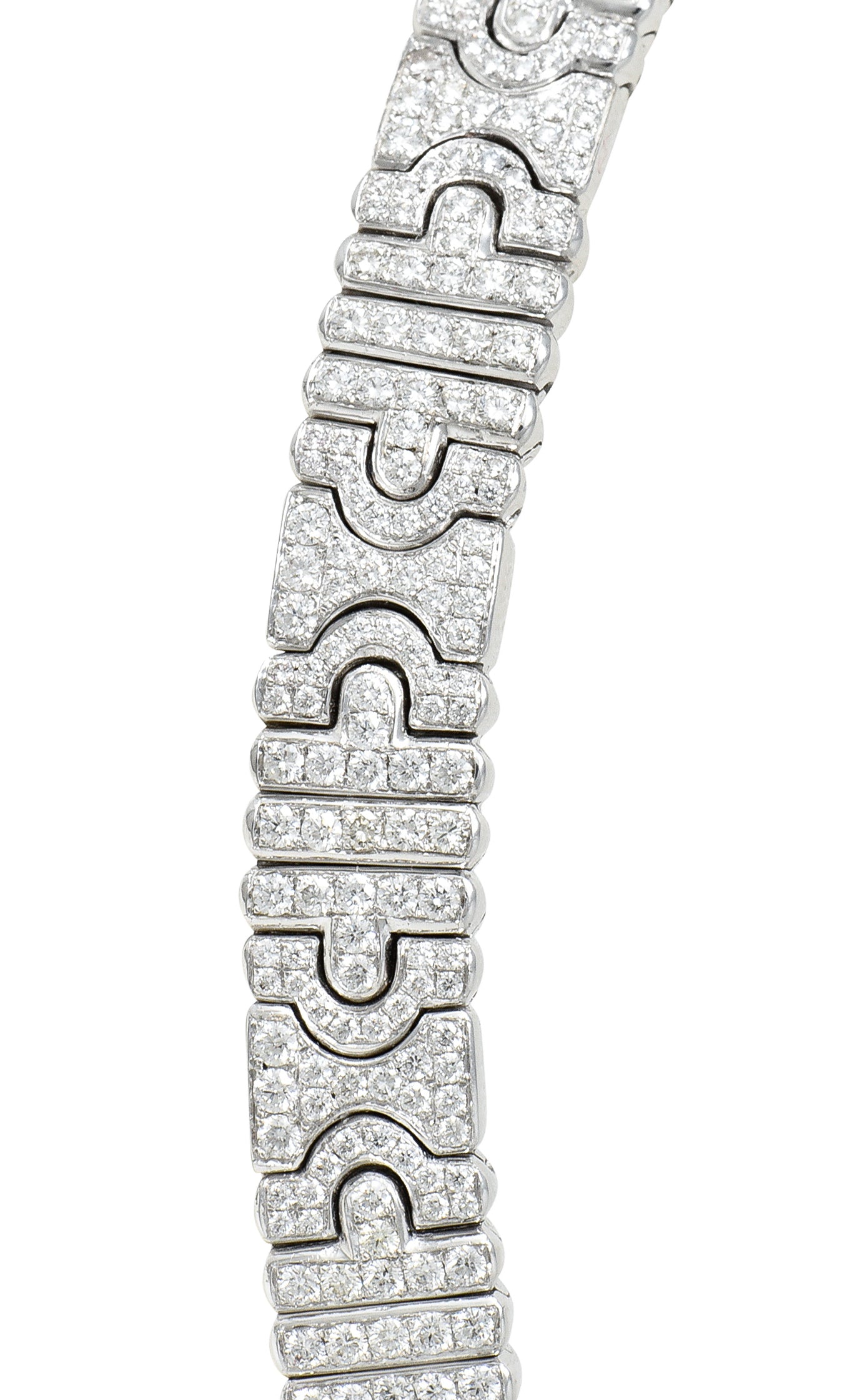 .11111 Bulgari 18.00 CTW Diamond 18 Karat White Gold Parentesi Collar NecklaceNecklace - Wilson's Estate Jewelry