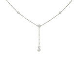 Tiffany & Co. Elsa Peretti 1.00 CTW Diamond Platinum Diamonds By The Yard Lariat NecklaceNecklace - Wilson's Estate Jewelry