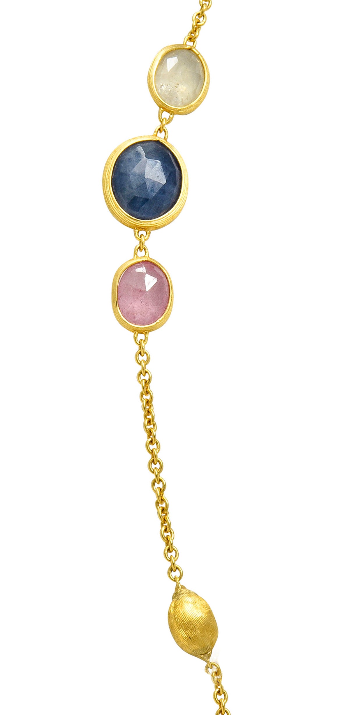 Marco Bicego Sapphire 18 Karat Gold Confetti Necklace - Wilson's Estate Jewelry