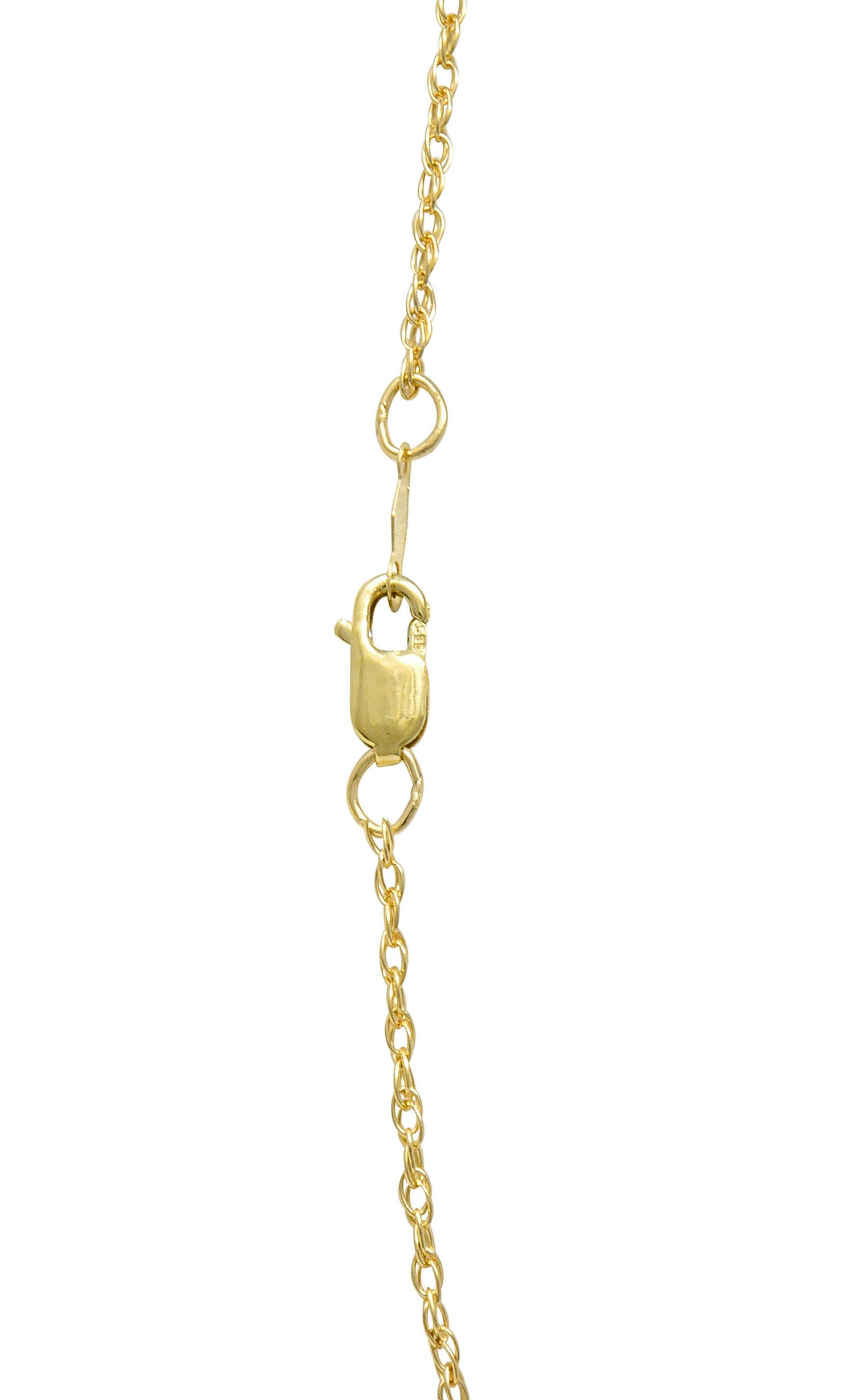 Contemporary 14 Karat Gold Spiga Rope Chain NecklaceNecklace - Wilson's Estate Jewelry