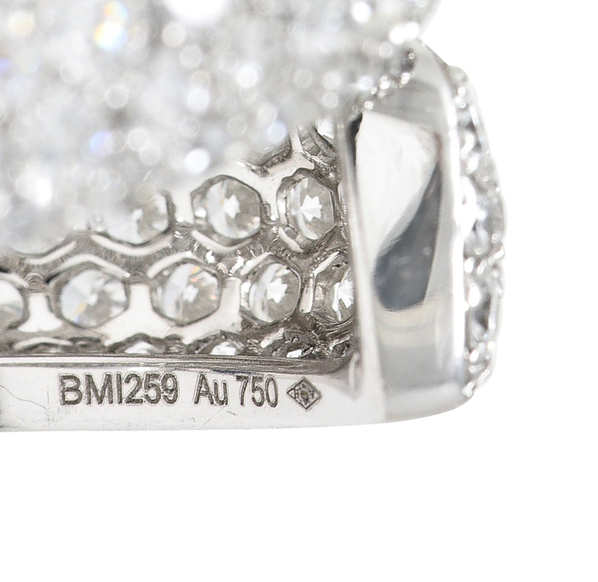 Cartier French 6.57 CTW Diamond Emerald 18 Karat White Gold Panthere Bypass RingRings - Wilson's Estate Jewelry