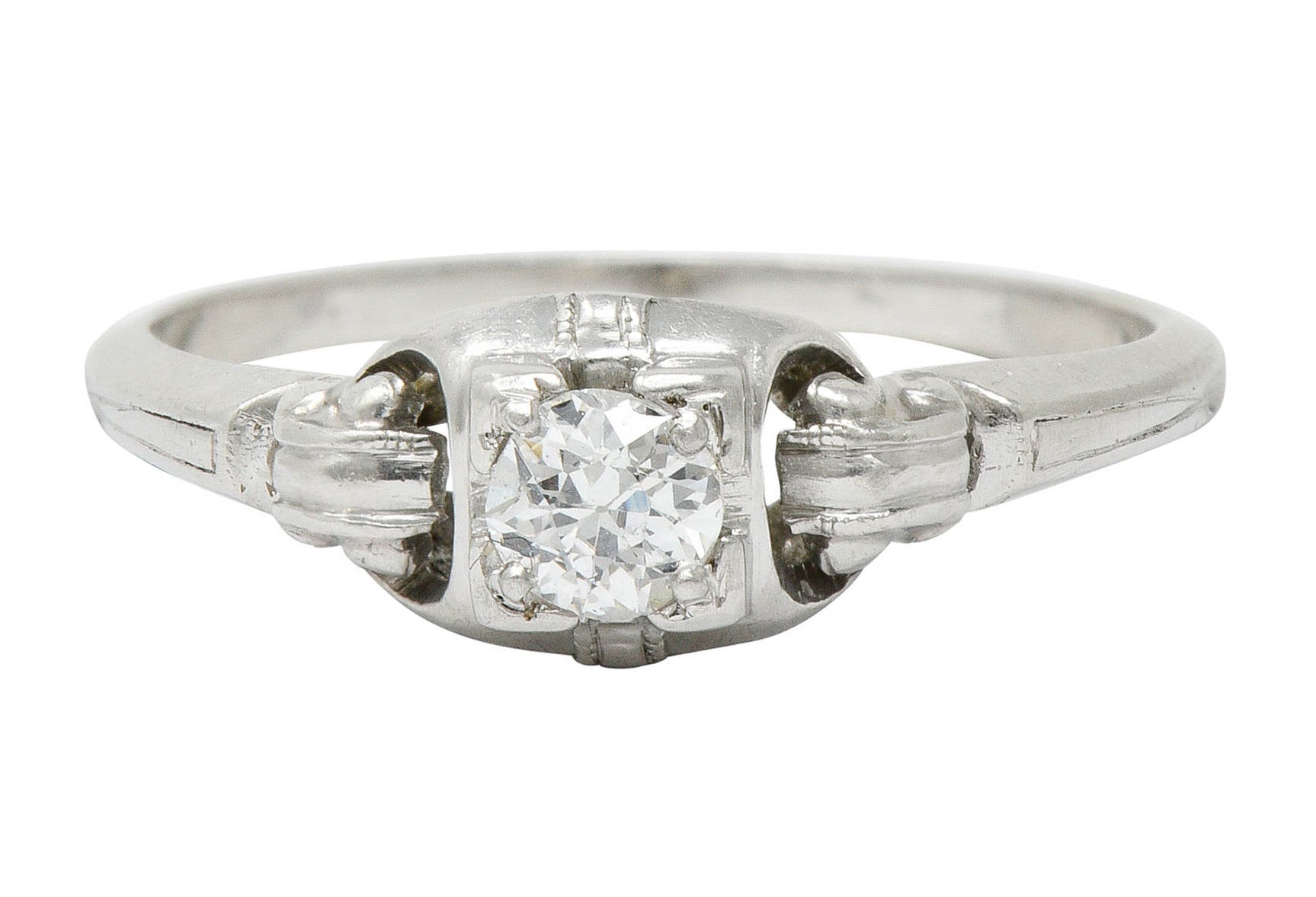 Granat Bros. Diamond Platinum Engagement Ring Circa 1930sRing - Wilson's Estate Jewelry