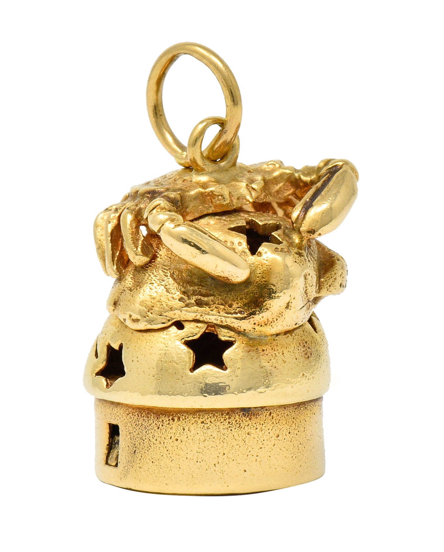 1960's Litacharm Inc. Vintage 14 Karat Gold Cancer Zodiac Charmcharm - Wilson's Estate Jewelry