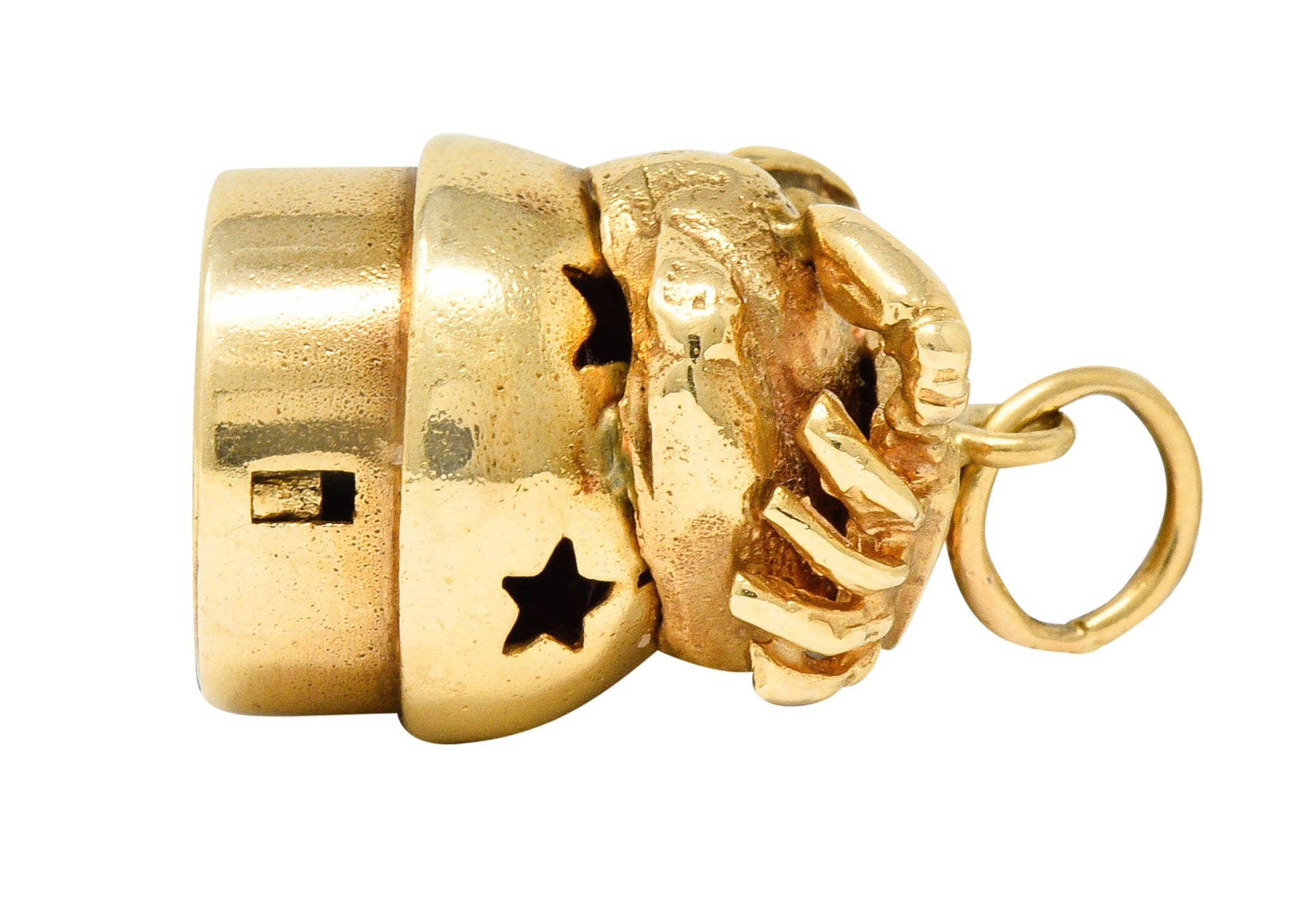 1960's Litacharm Inc. Vintage 14 Karat Gold Cancer Zodiac Charmcharm - Wilson's Estate Jewelry