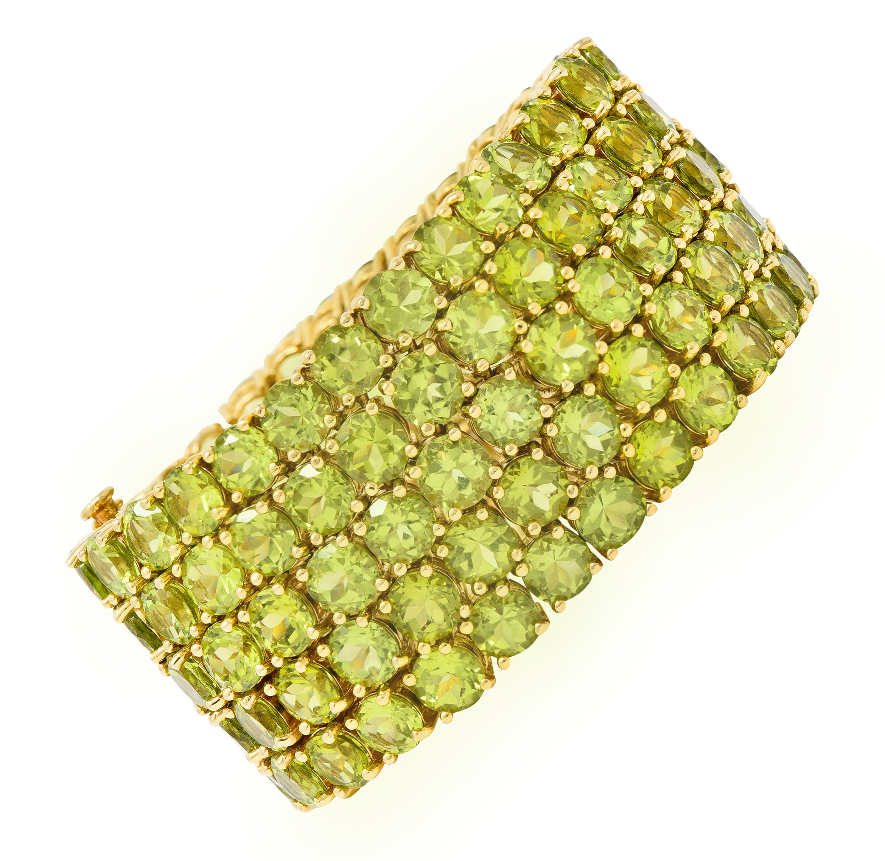 Paolo Costagli 145.00 CTW Peridot 18 Karat Rose Gold Gemstone BraceletBracelet - Wilson's Estate Jewelry