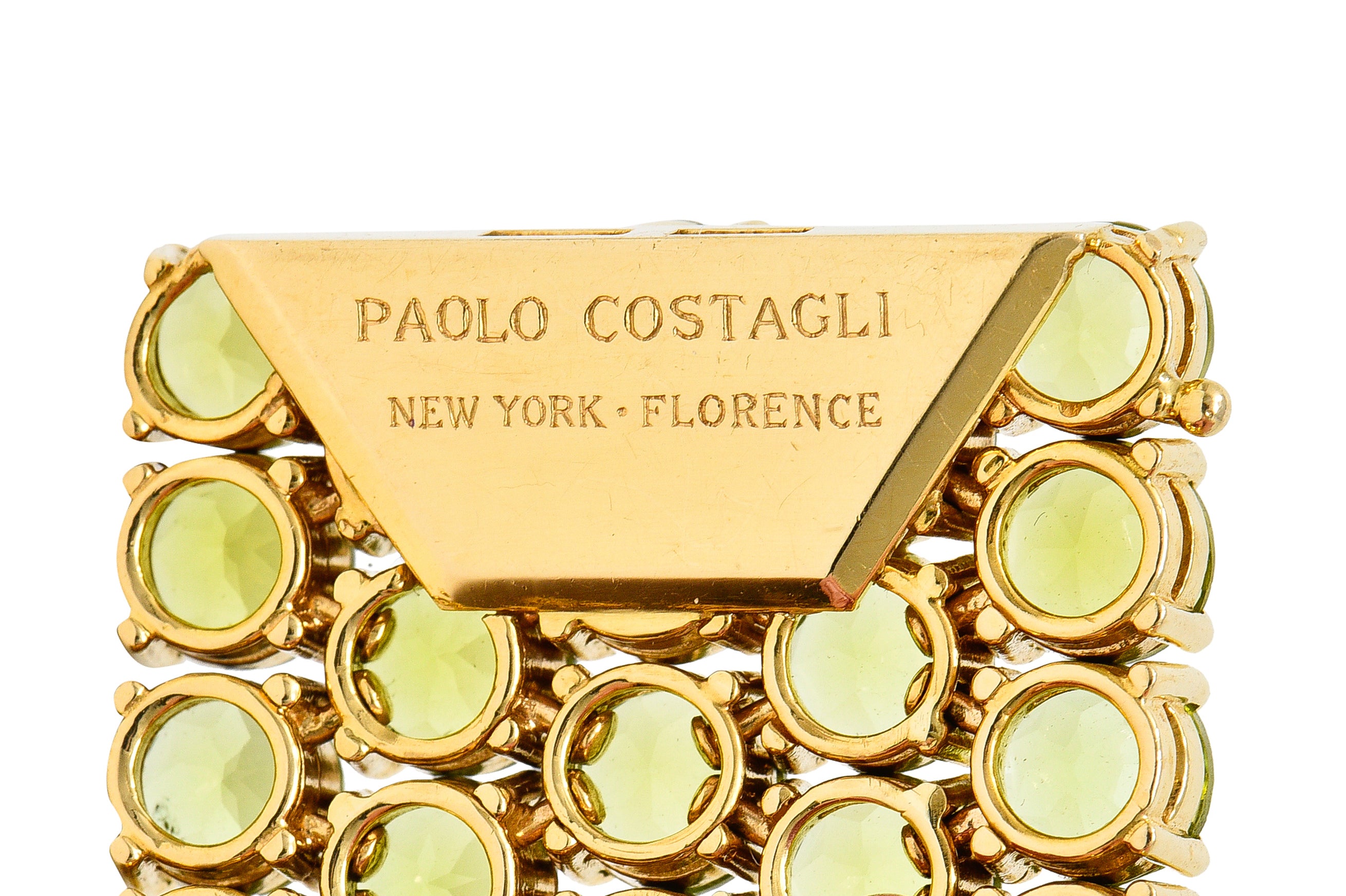 Paolo Costagli 145.00 CTW Peridot 18 Karat Rose Gold Gemstone BraceletBracelet - Wilson's Estate Jewelry