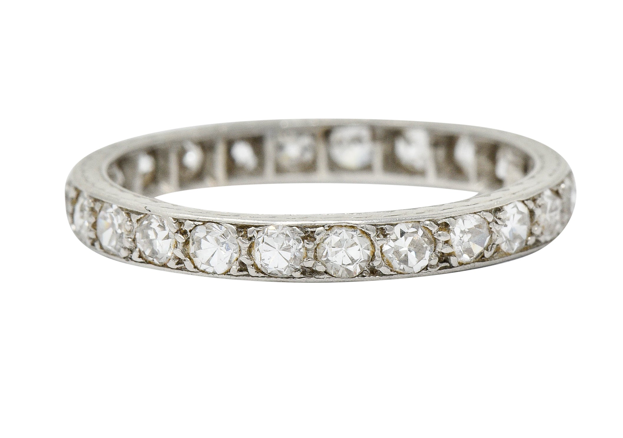 Art Deco 0.75 CTW Diamond Platinum Eternity Band RingRing - Wilson's Estate Jewelry