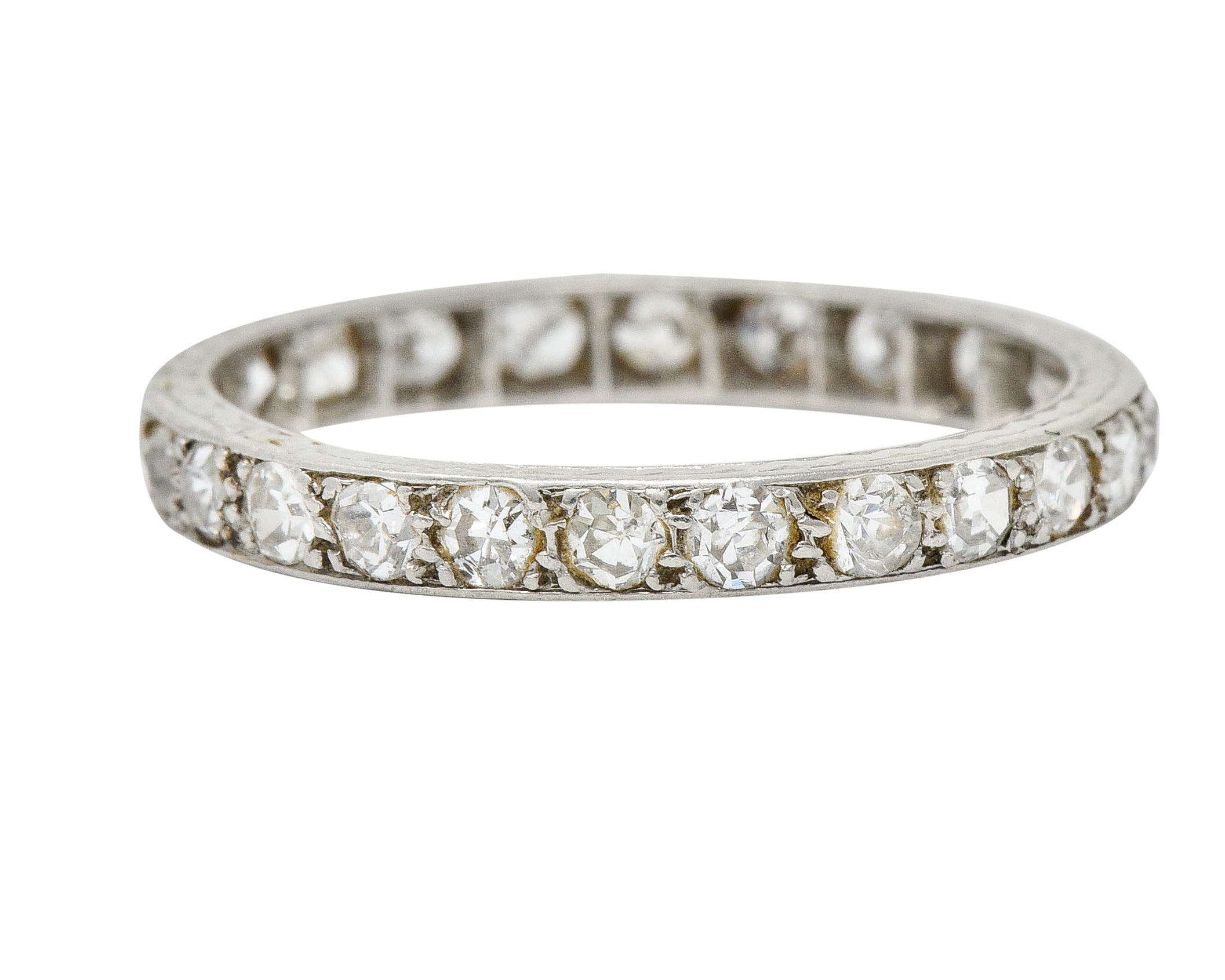 Art Deco 0.75 CTW Diamond Platinum Eternity Band RingRing - Wilson's Estate Jewelry