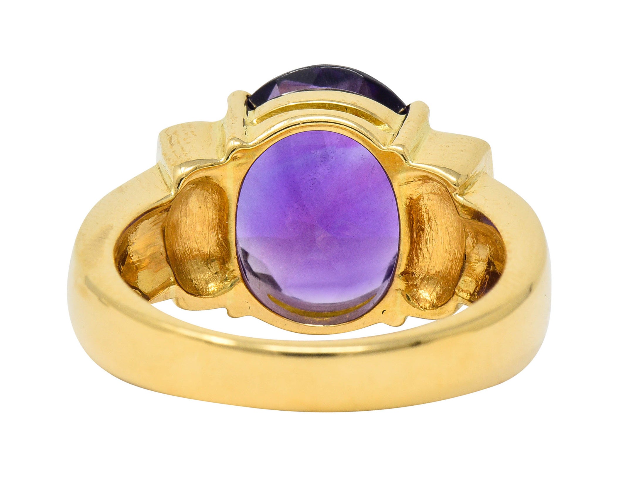 Amethyst Diamond 18 Karat Gold Gemstone Statement RingRing - Wilson's Estate Jewelry