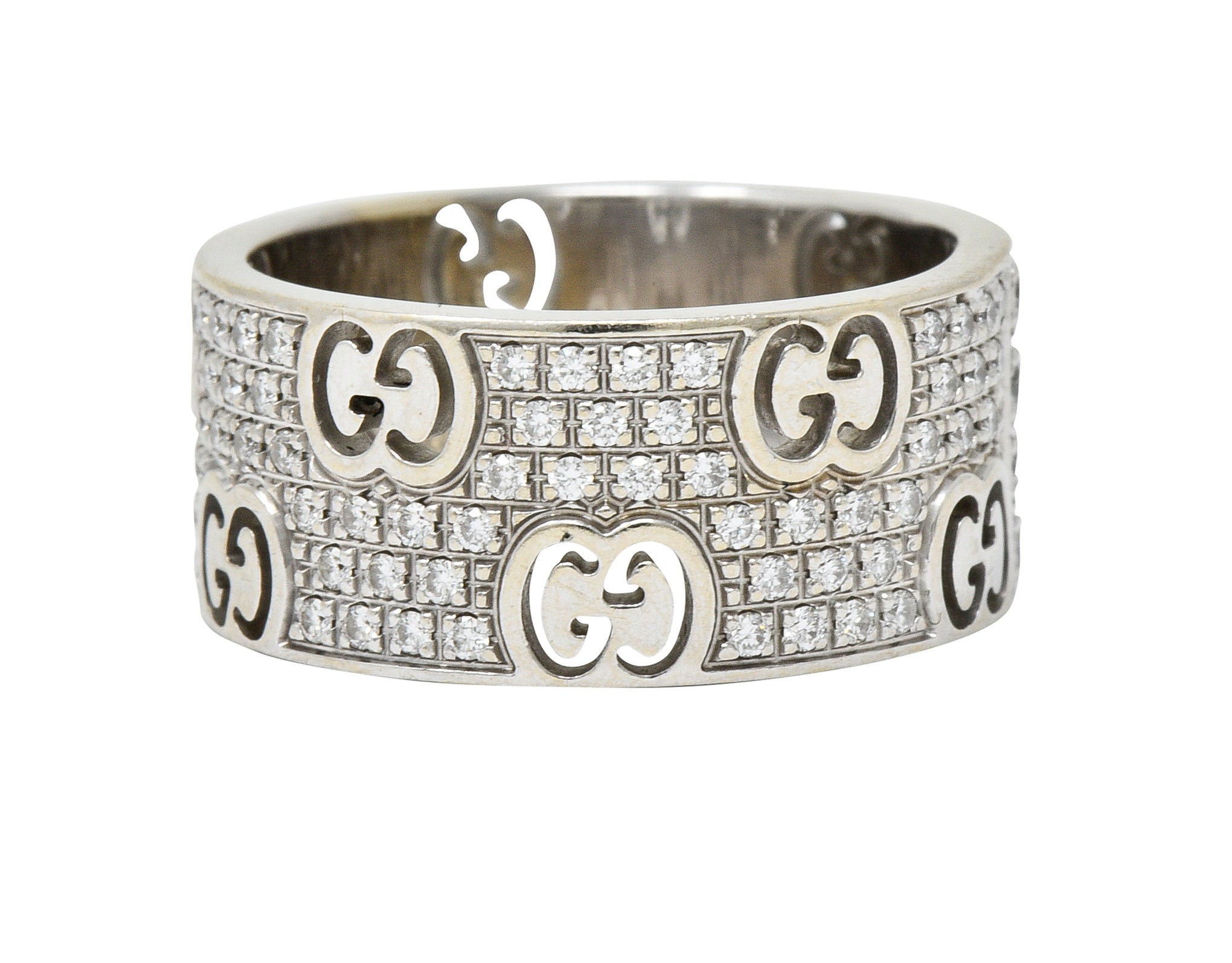 Gucci 1.25 CTW Pave Diamond 18 Karat Gold Stardust Band RingRing - Wilson's Estate Jewelry