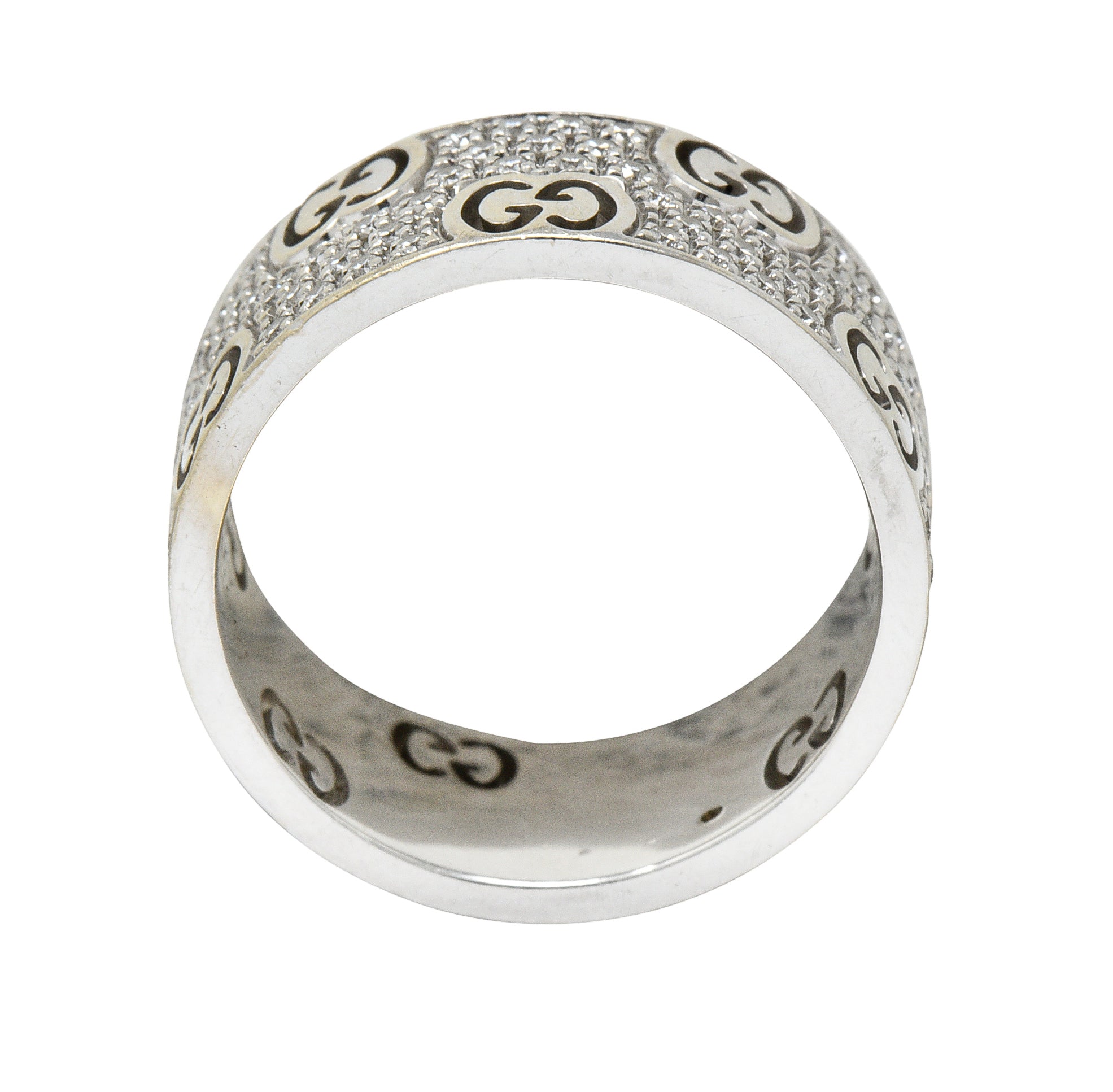 Gucci 1.25 CTW Pave Diamond 18 Karat Gold Stardust Band RingRing - Wilson's Estate Jewelry