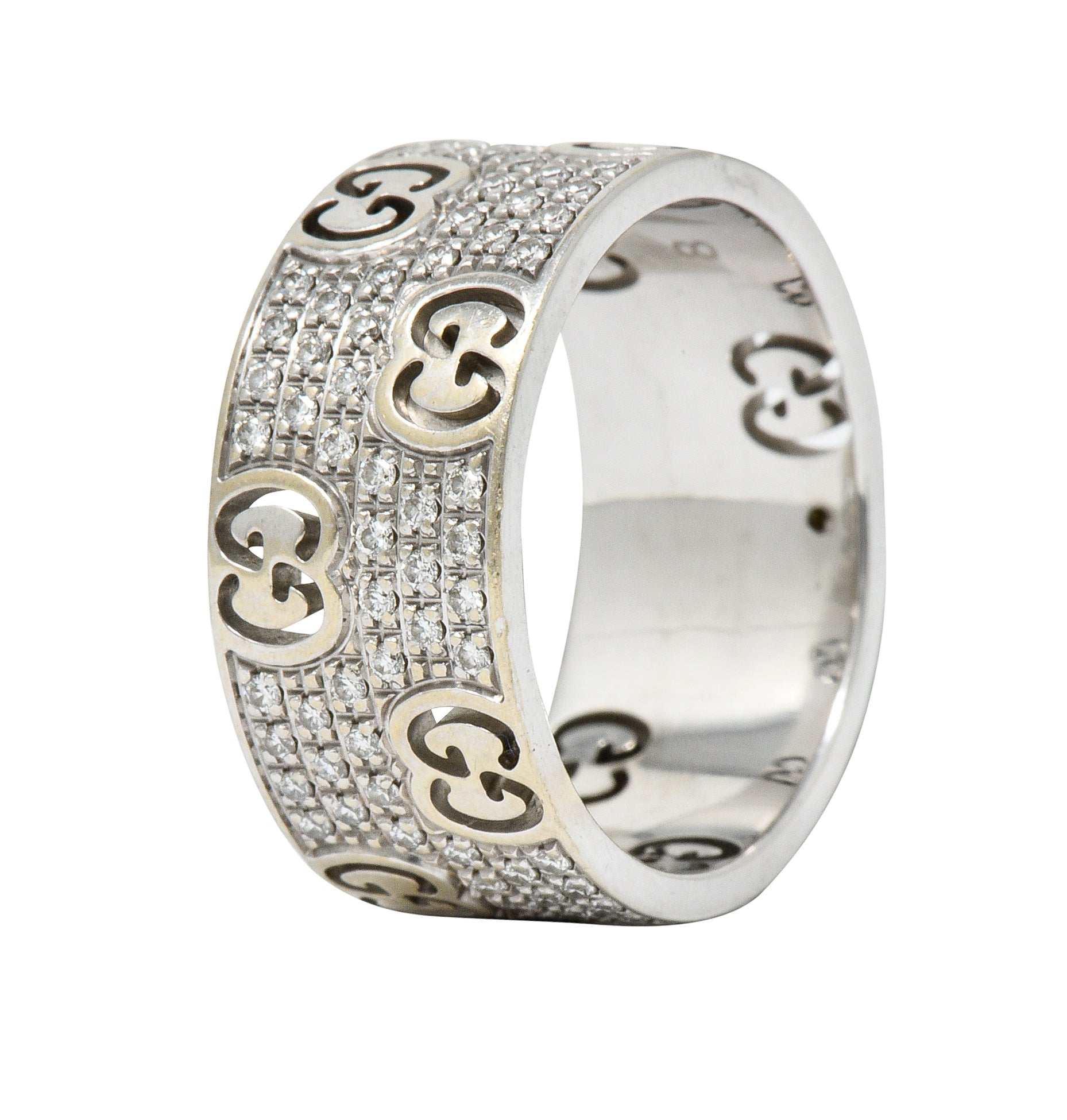 Gucci 1.25 CTW Pave Diamond 18 Karat Gold Stardust Band RingRing - Wilson's Estate Jewelry