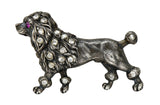 1860's Victorian Diamond Ruby Silver-Topped 14 Karat Gold Poodle BroochBrooch - Wilson's Estate Jewelry