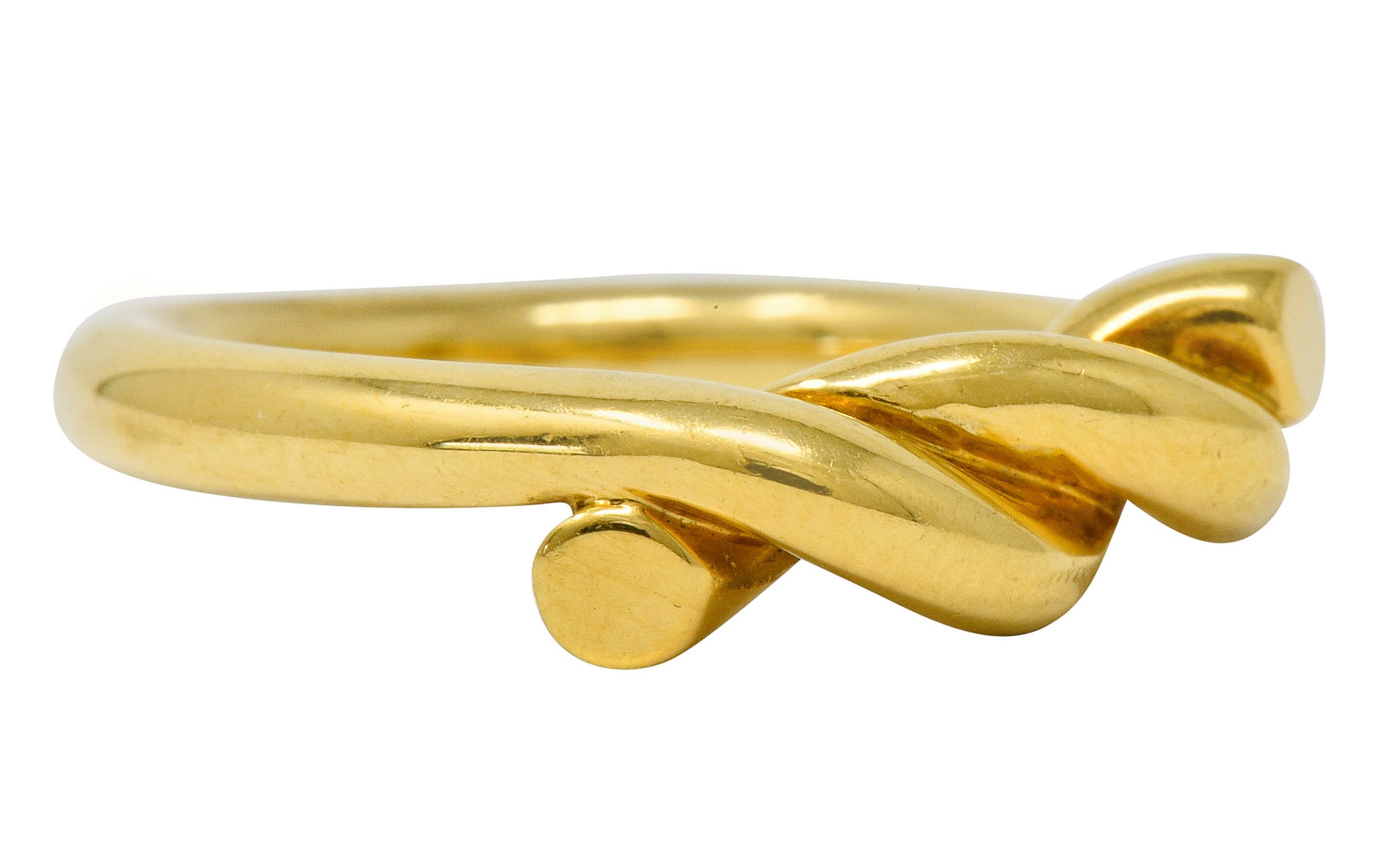 Tiffany & Co. 1980's Vintage 18 Karat Gold Twisted Knot Band Ring - Wilson's Estate Jewelry