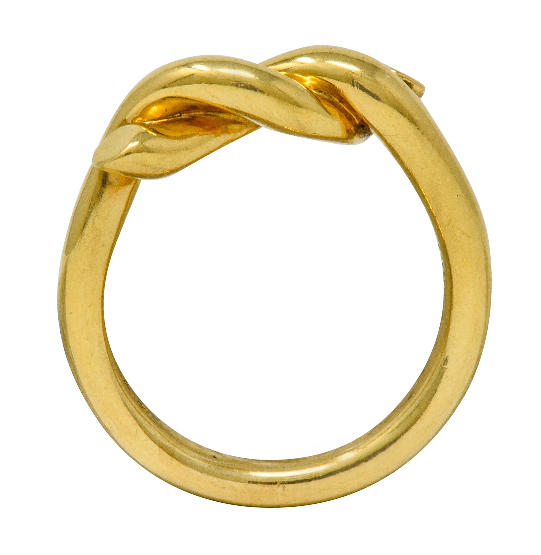 Tiffany & Co. 1980's Vintage 18 Karat Gold Twisted Knot Band Ring - Wilson's Estate Jewelry