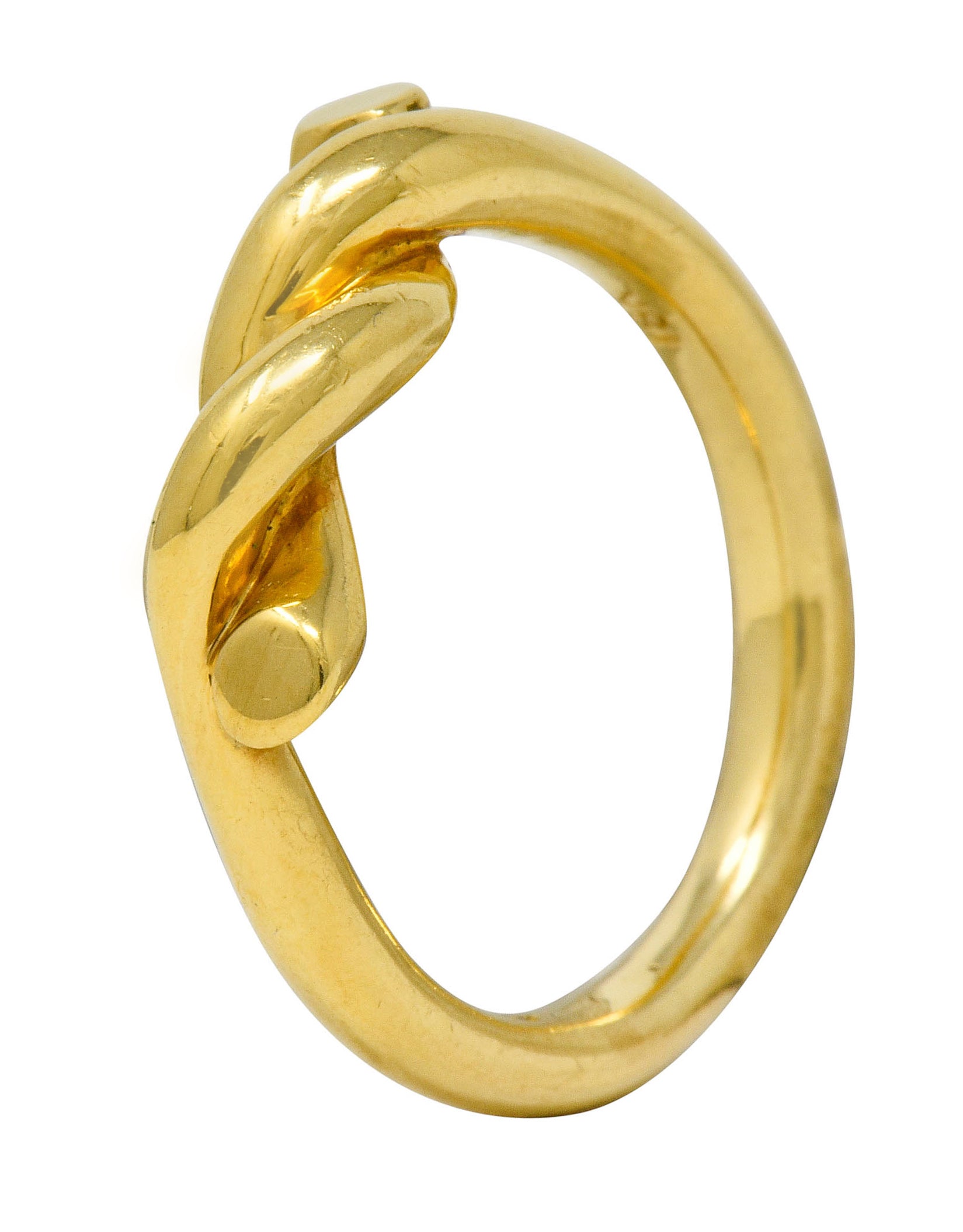 Tiffany & Co. 1980's Vintage 18 Karat Gold Twisted Knot Band Ring - Wilson's Estate Jewelry