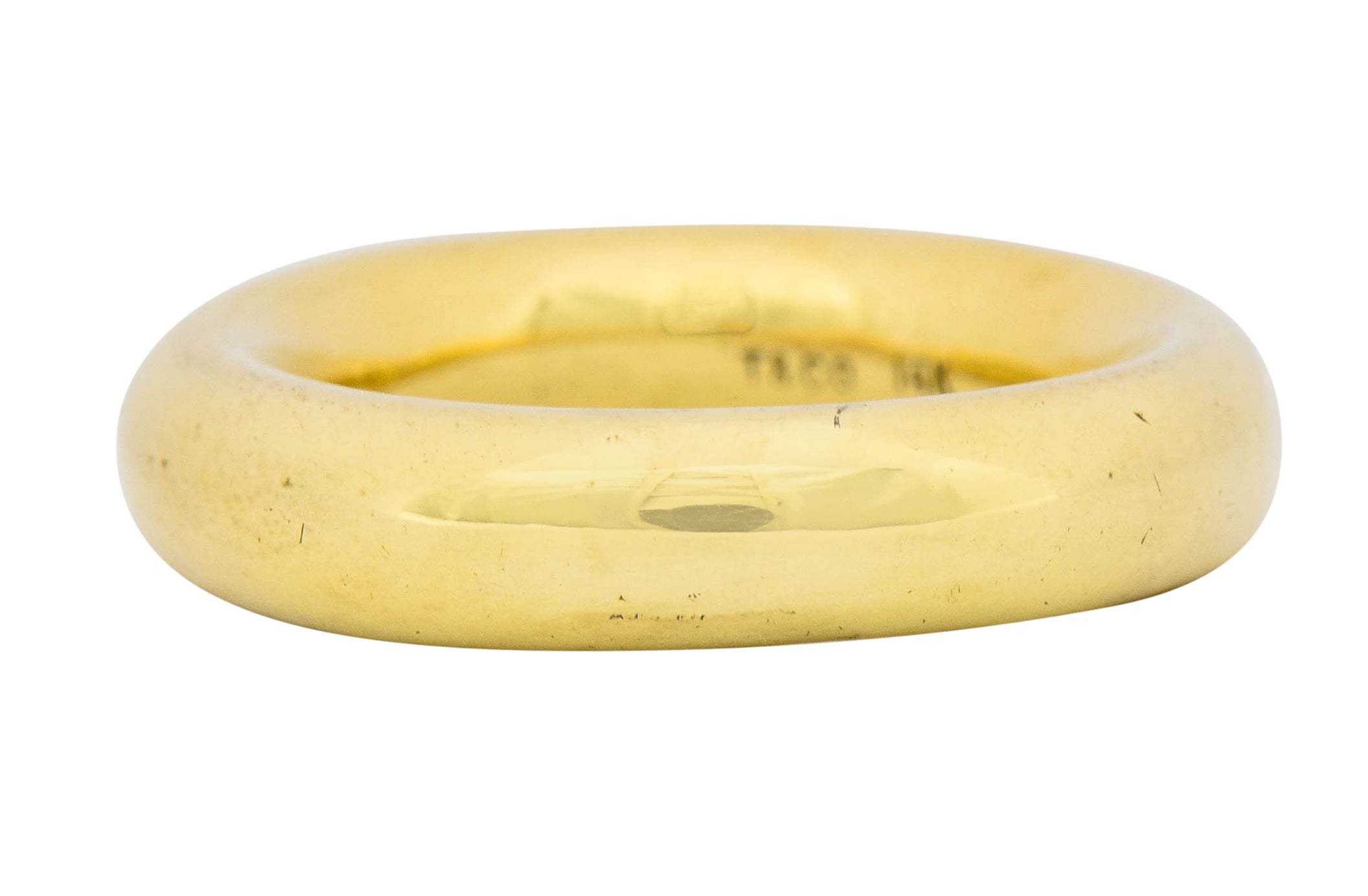 Tiffany & Co. Contemporary 14 Karat Gold Unisex 5MM Wedding Band Ring - Wilson's Estate Jewelry