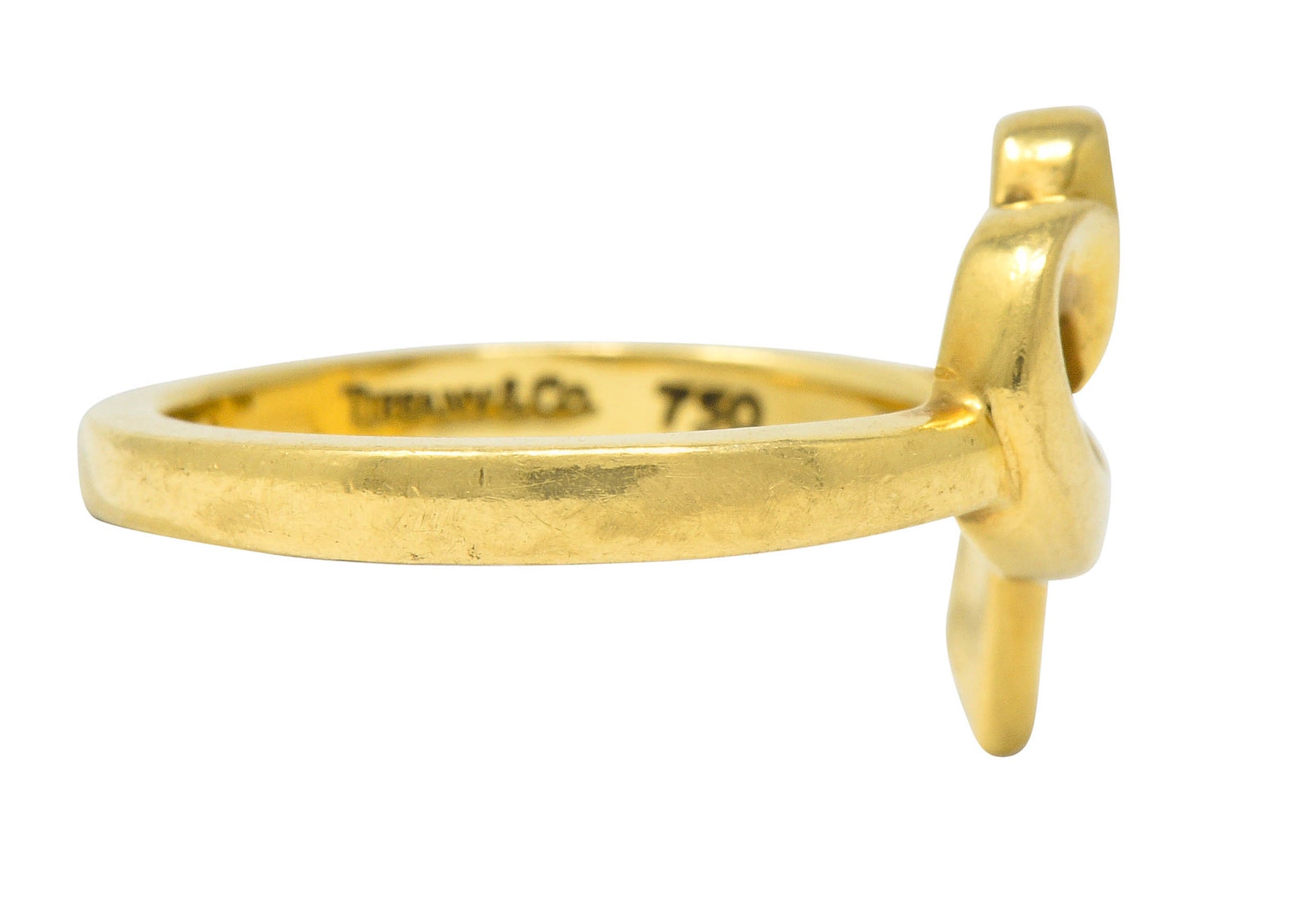 Paloma Picasso Tiffany & Co. 18 Karat Gold Vintage Loving Heart RingRing - Wilson's Estate Jewelry