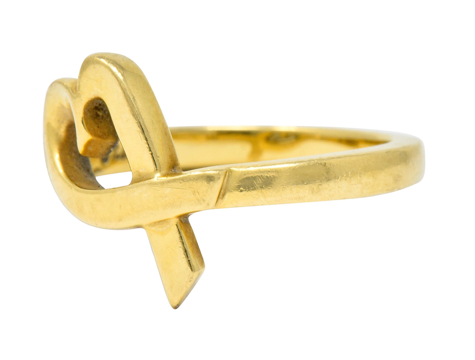 Paloma Picasso Tiffany & Co. 18 Karat Gold Vintage Loving Heart RingRing - Wilson's Estate Jewelry